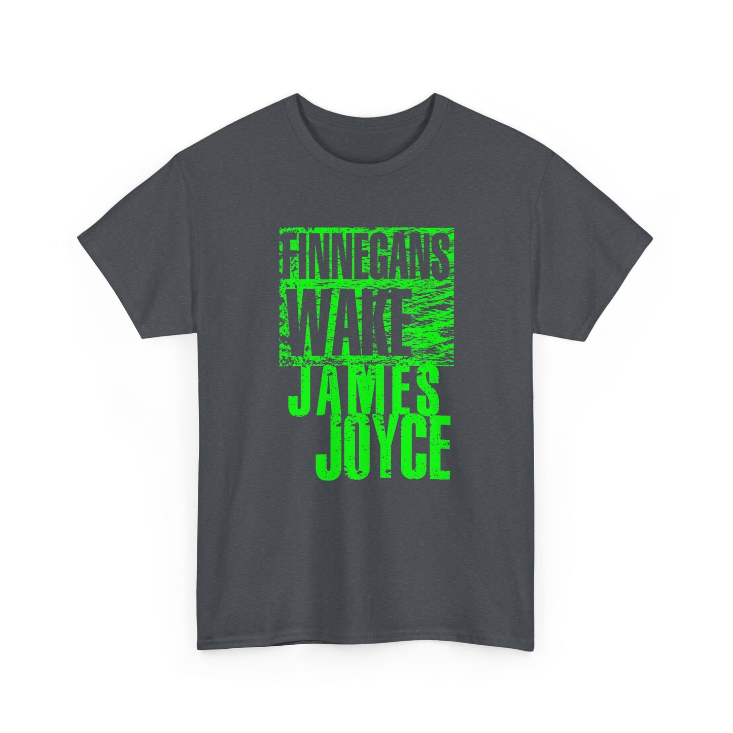 james joyce finnegans wake in green tshirt