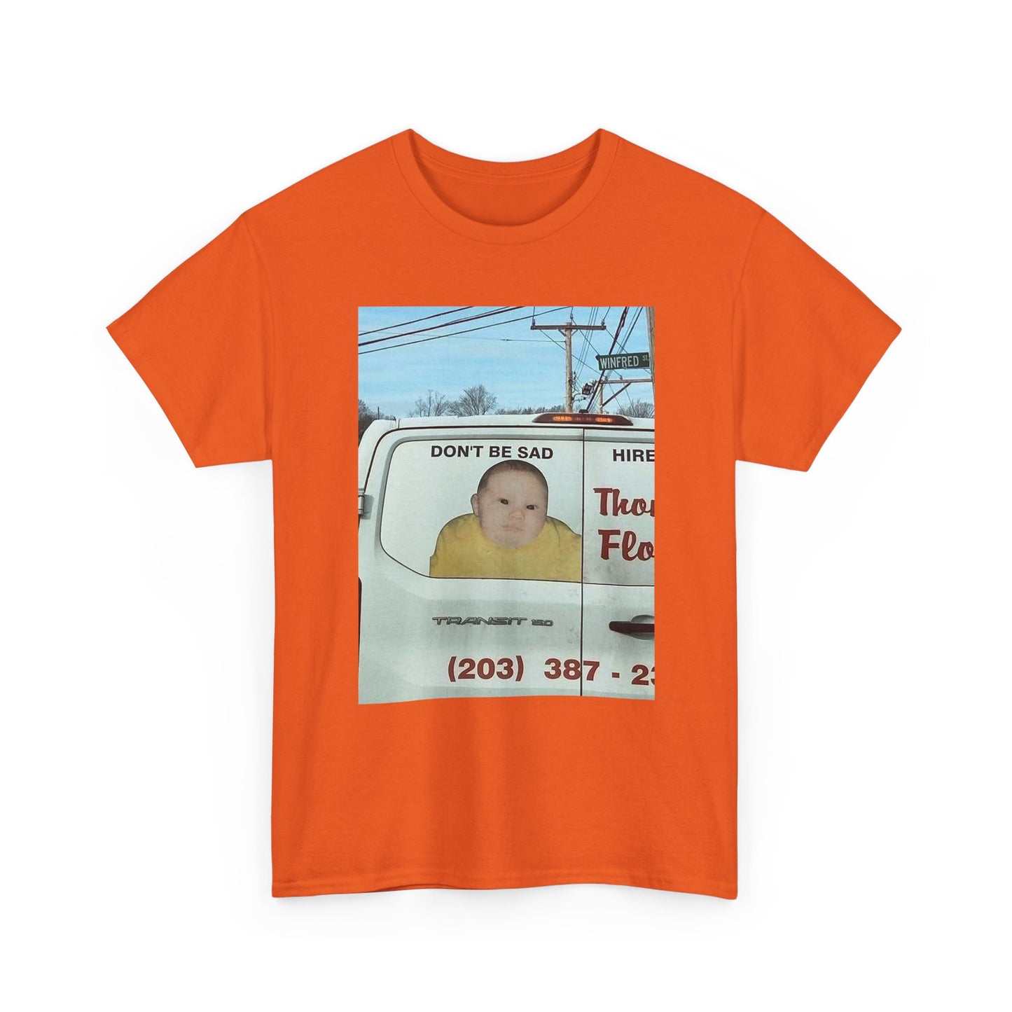 the don't be sad meme low quality photo cuz it's funny tshirt
