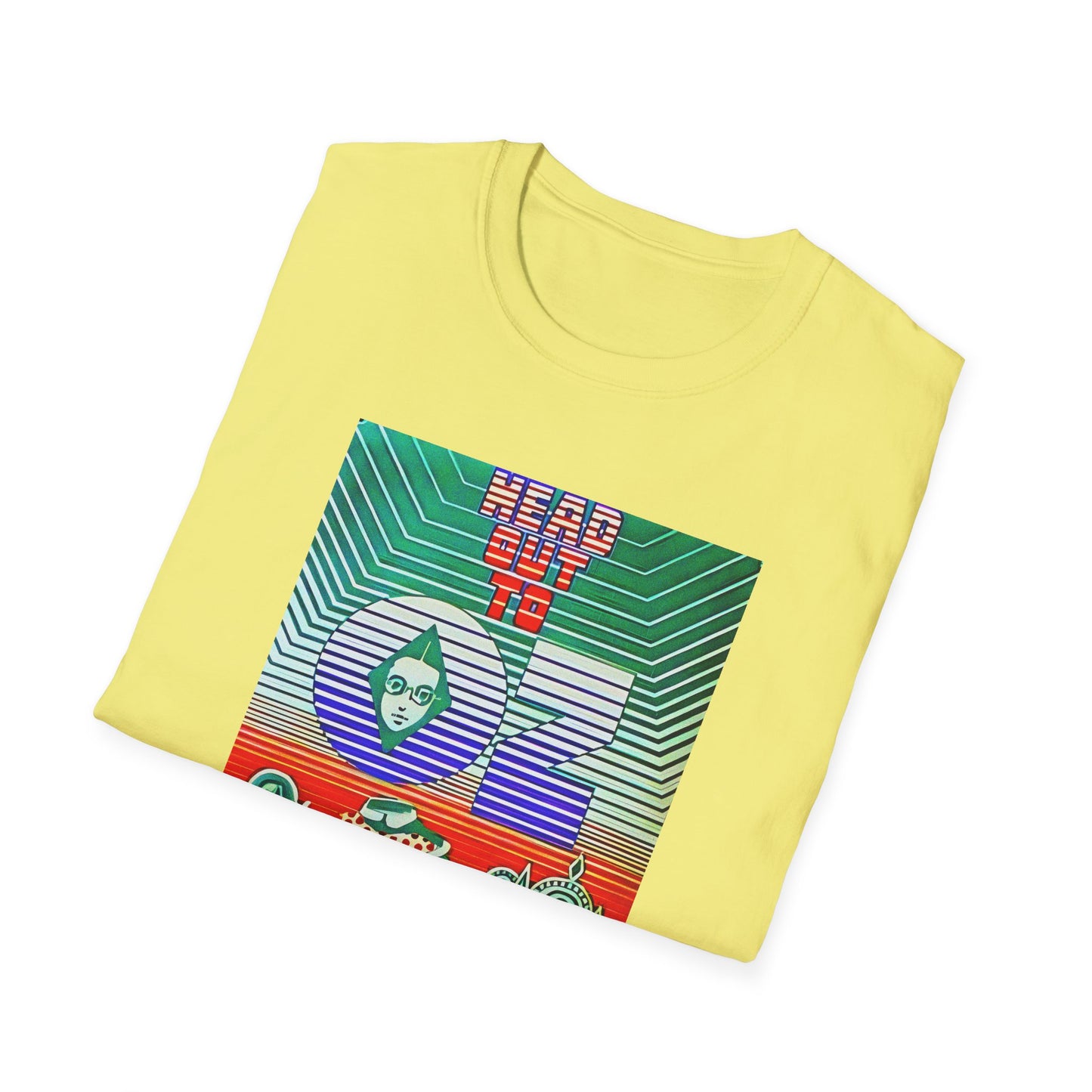 1960's head out to oz psychedelic drug vintage poster tshirt