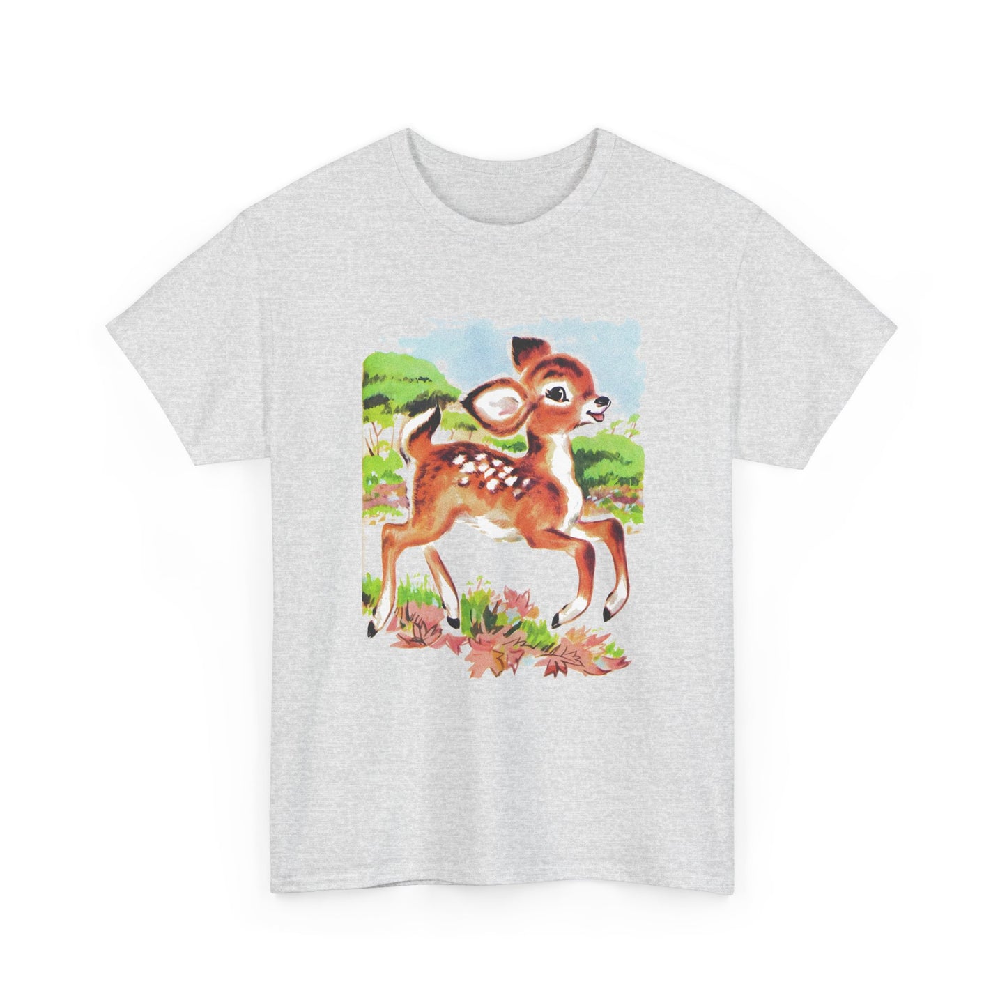 another vintage cute baby deer reproduction tshirt
