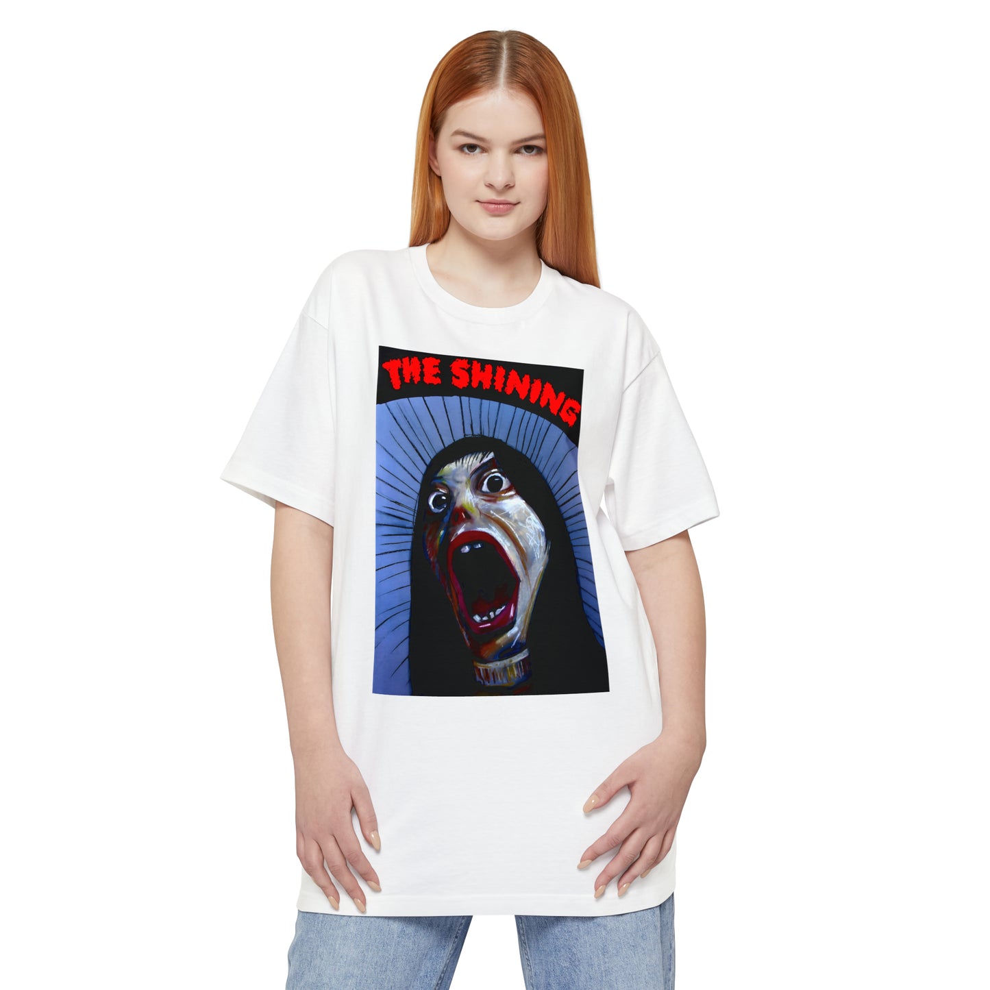 oversized polish movie poster for the shining unisex tall beefy tshirt