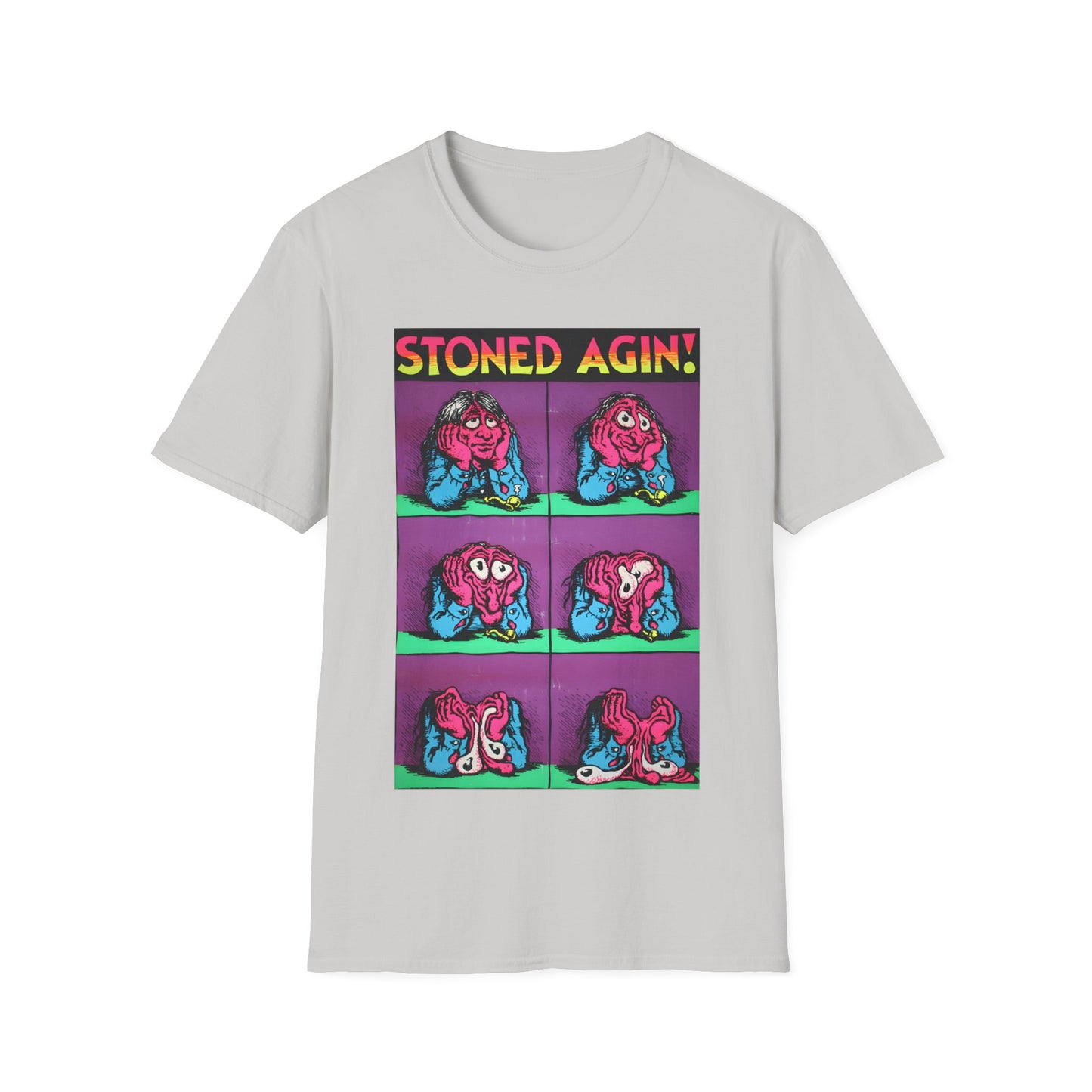 stoned agin! r. crumb blacklight poster tshirt