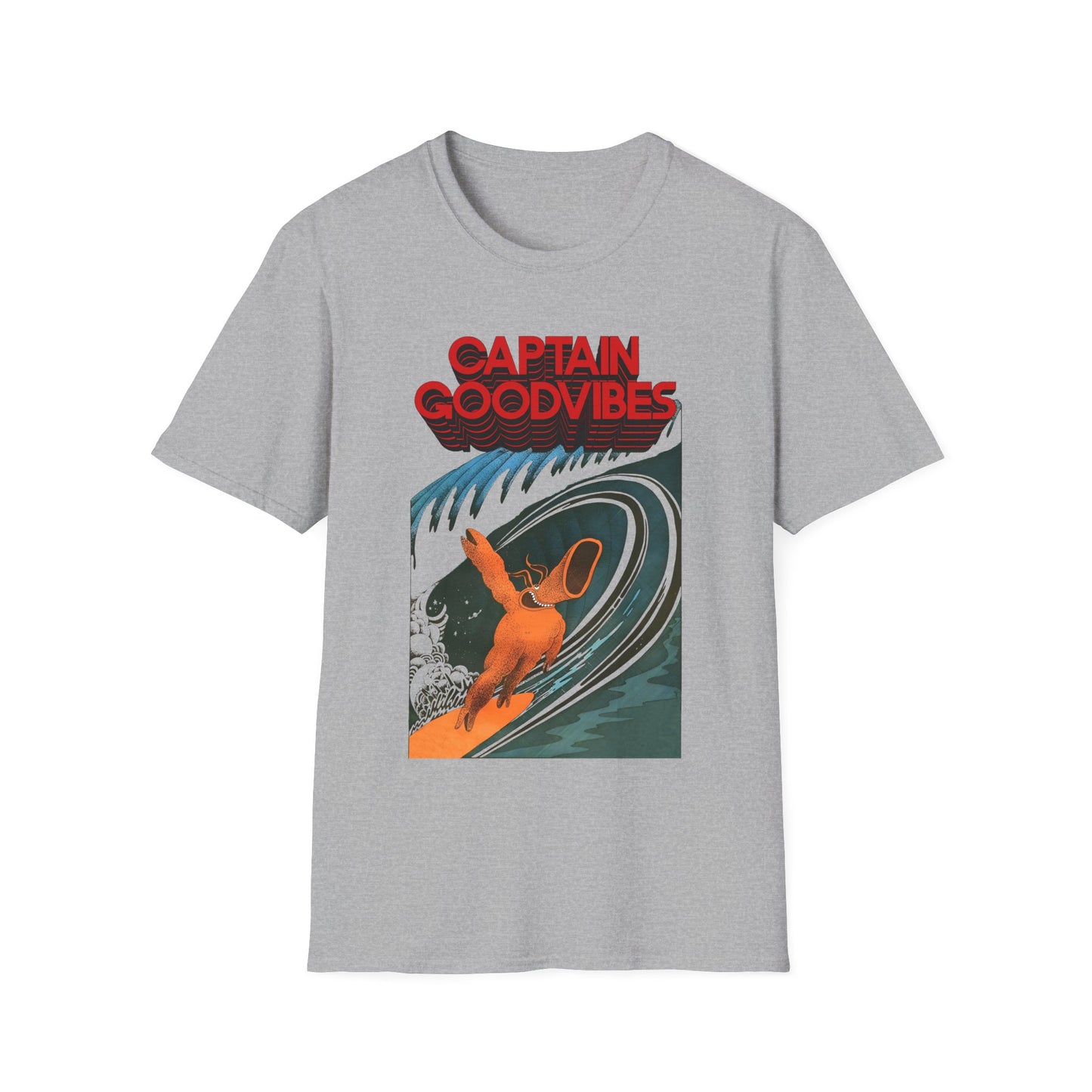 1975 underground australian surf comic illustration by tony edwards re colourized reproduction tshirt