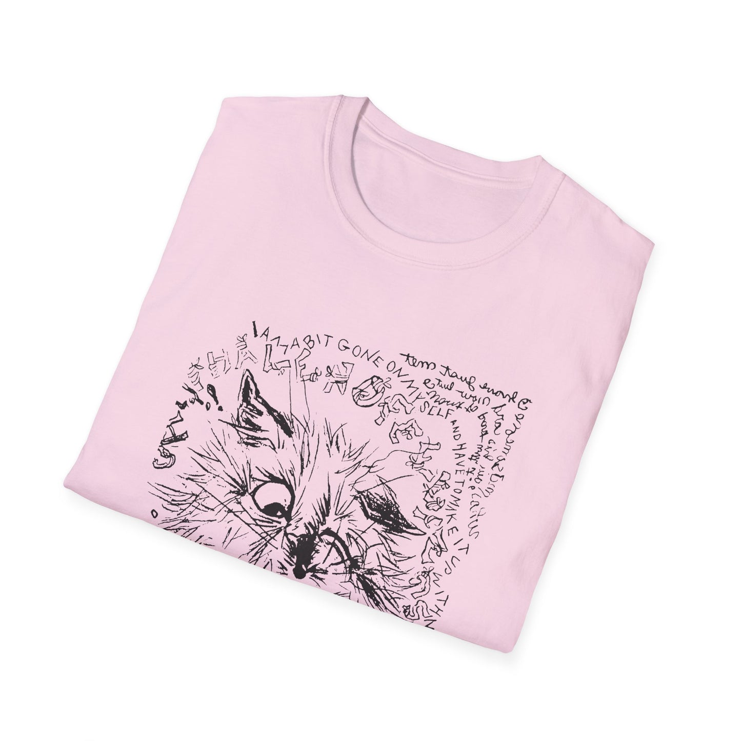 louis wain cat sketch i am a bit gone on myself and have to make it up with my feelings reproduction tshirt