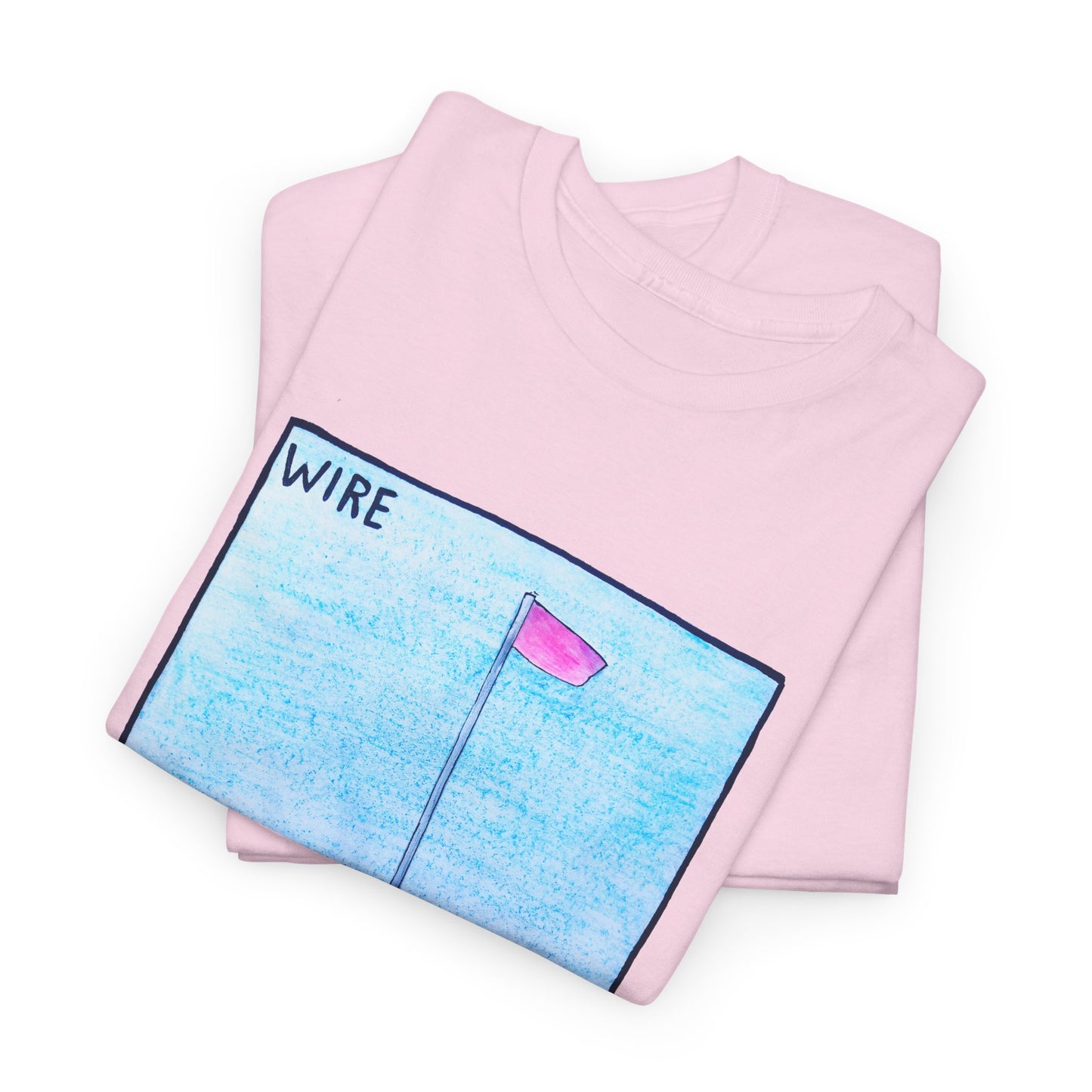 wire 1977 pink flag album cover homemade fan art tshirt