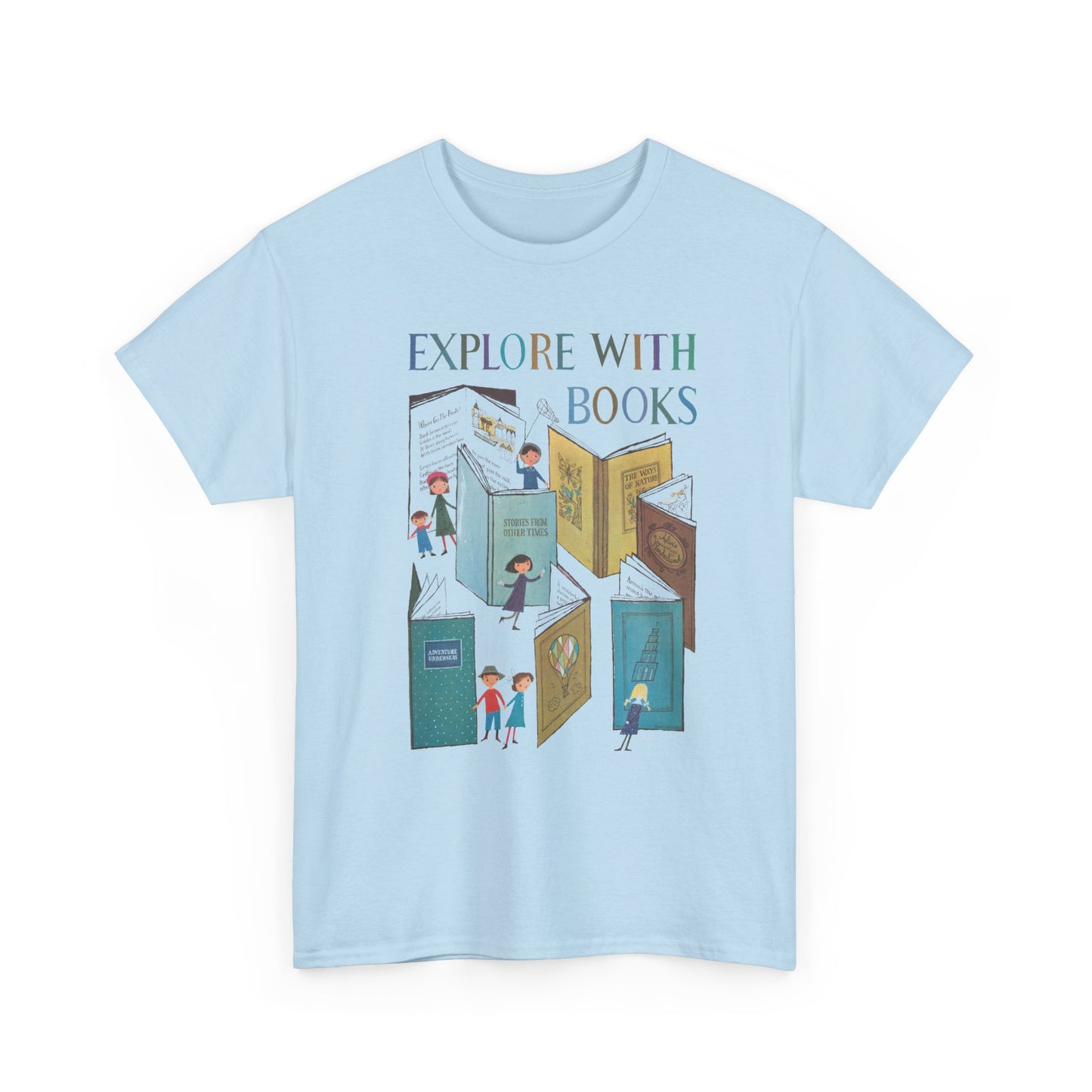 1957 book week poster by a&m provensen explore with books tshirt