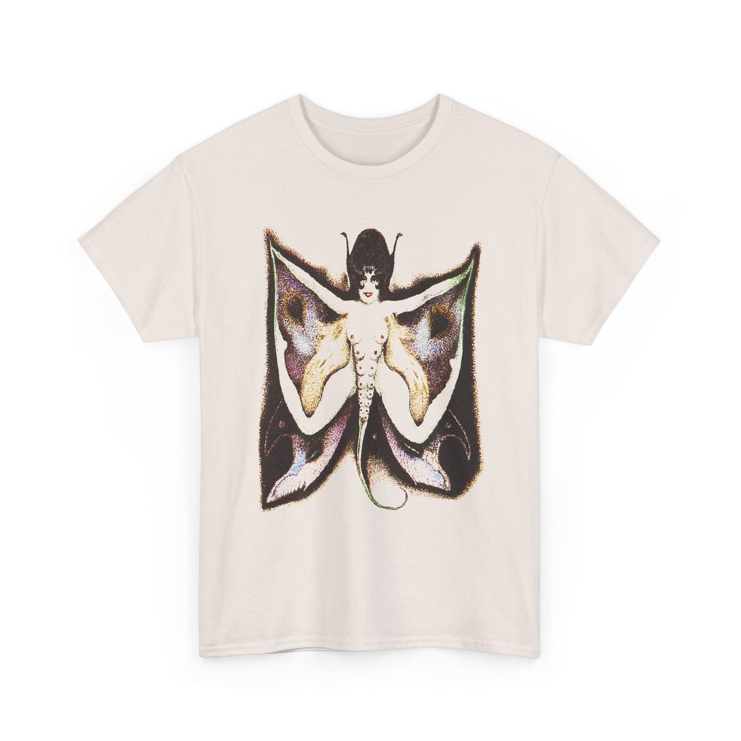 early 1900s gothic moth lady painting by alberto martini custom edit tshirt