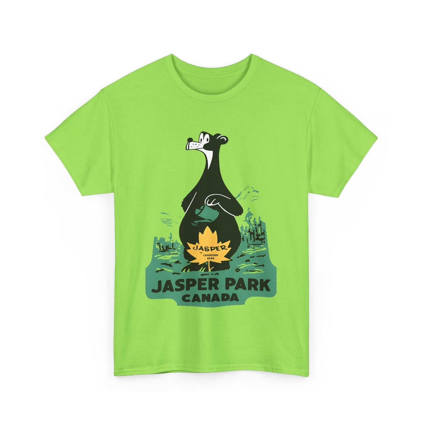 1950s jasper national park patch tshirt