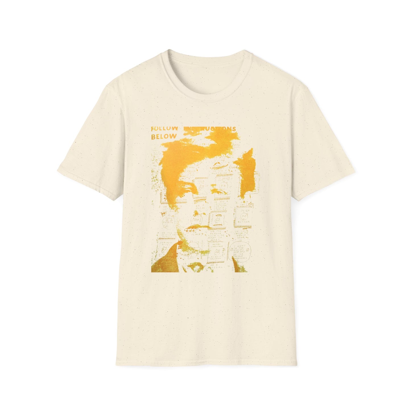 ray johnson arthur rimbaud art in gold tshirt