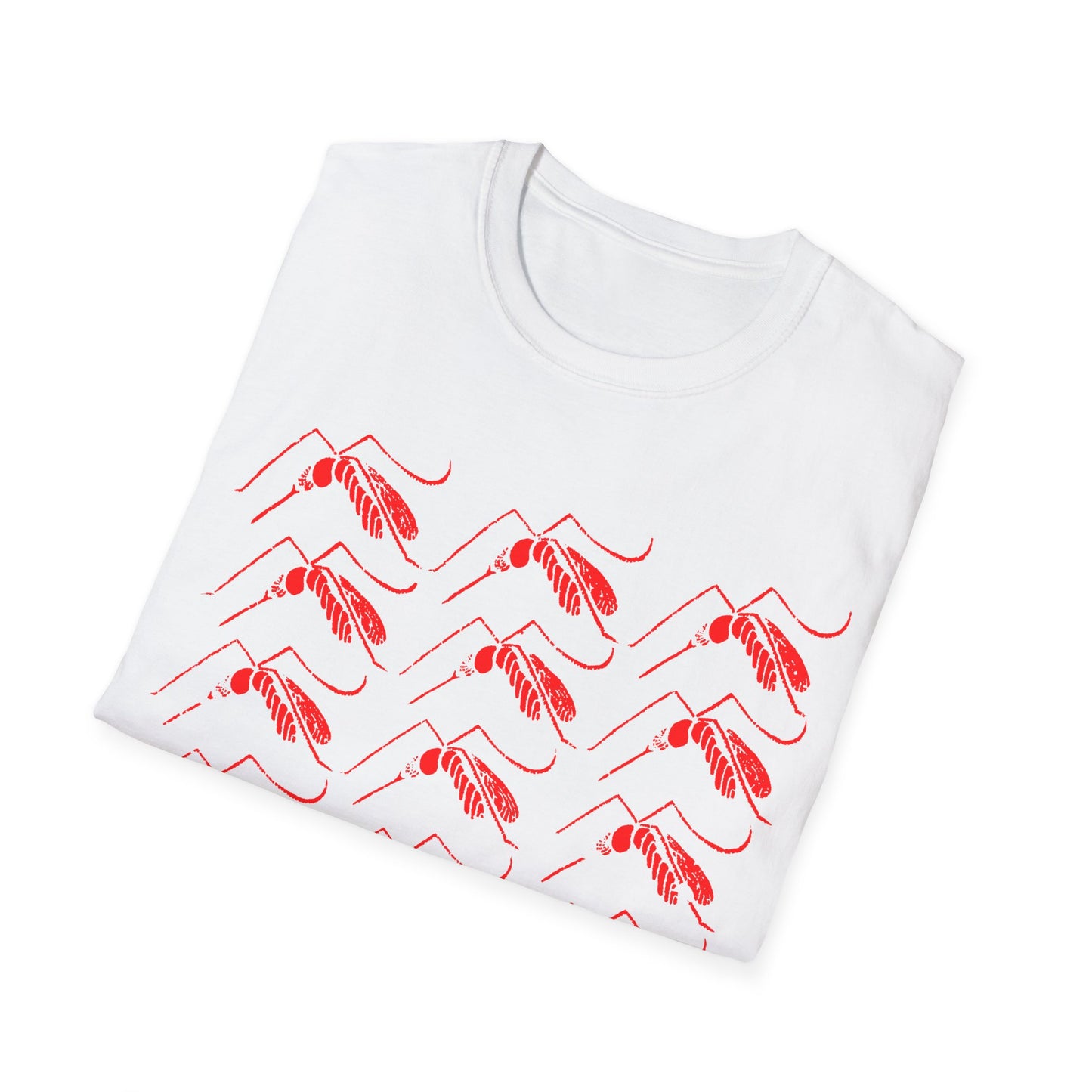 mosquito reproduction red design tshirt