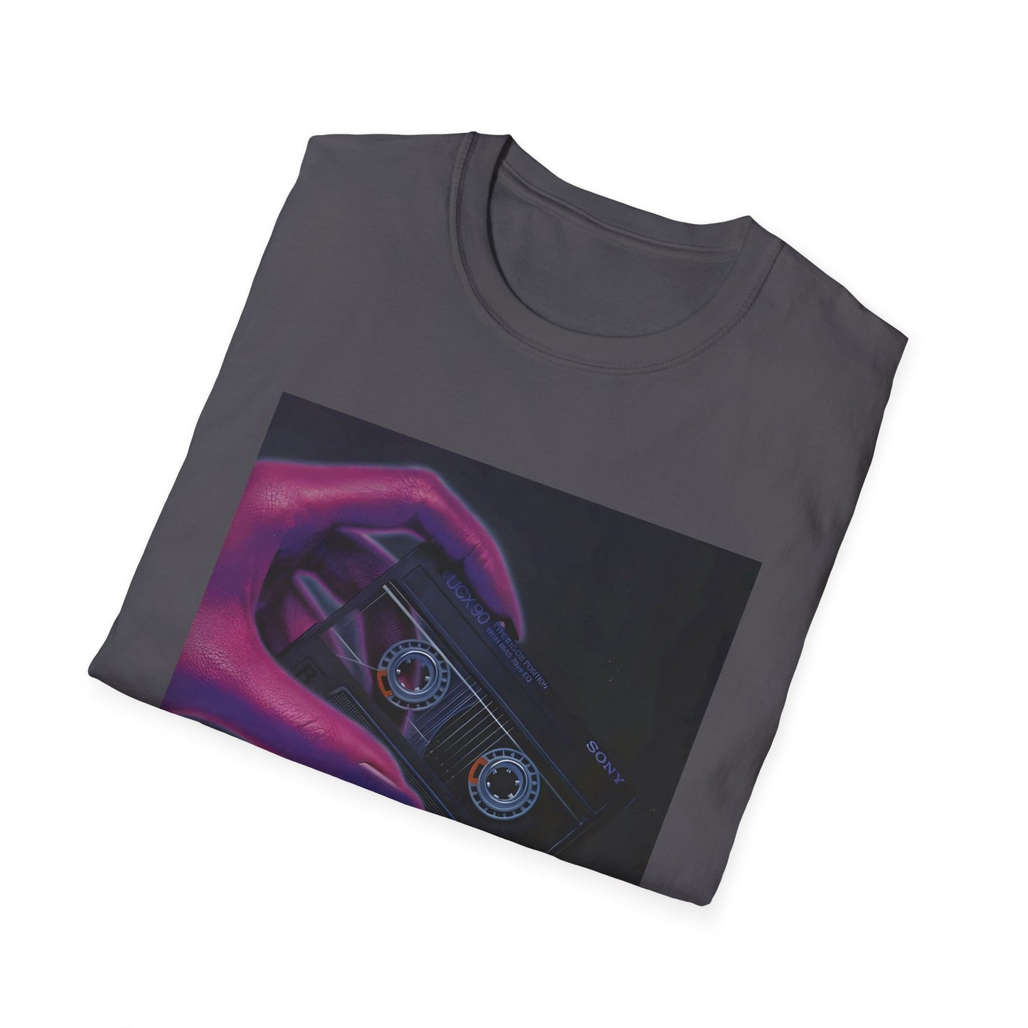 1980s ucx-90 audiocassette print advertisement tshirt