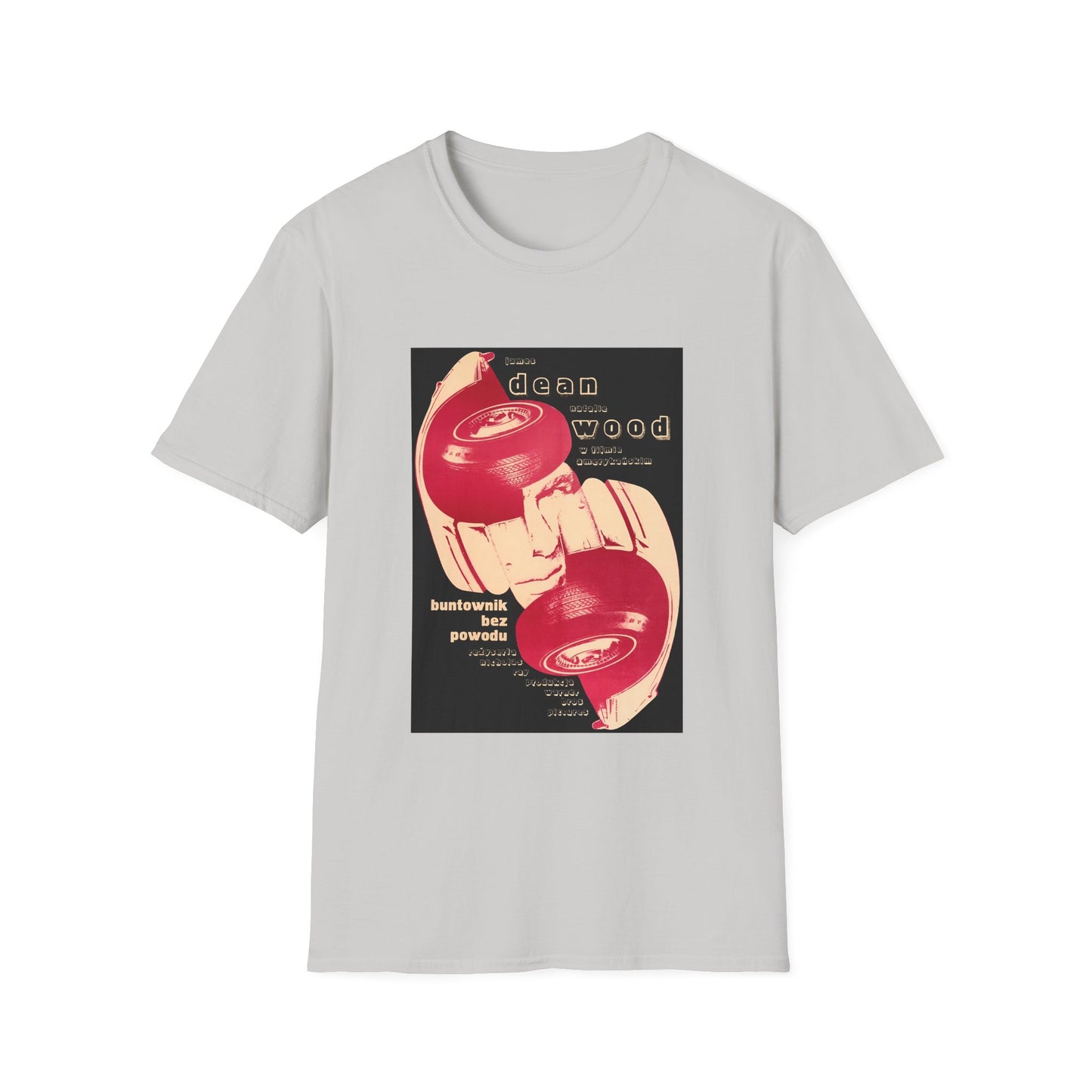 1970 polish movie poster for rebel without a cause 1955 with james dean tshirt