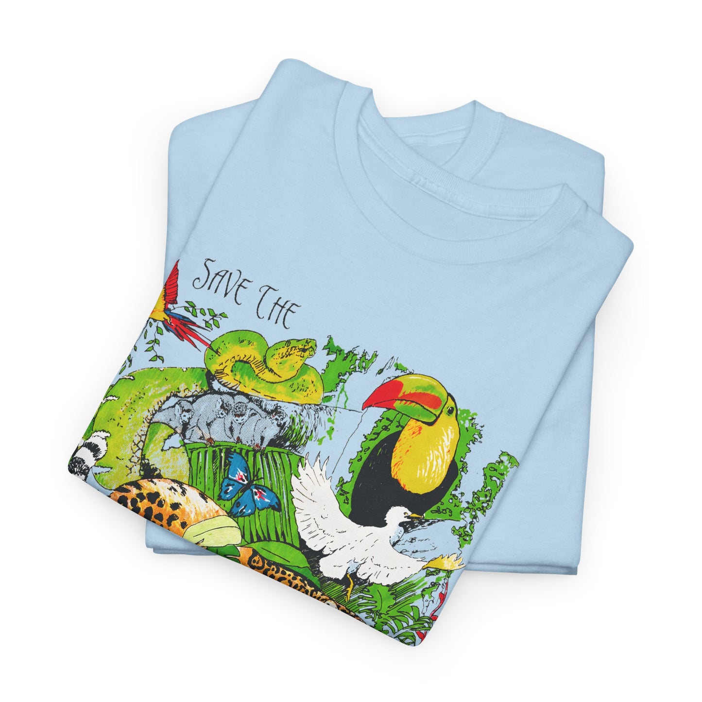 1993 vintage save the rainforest reproduction tshirt