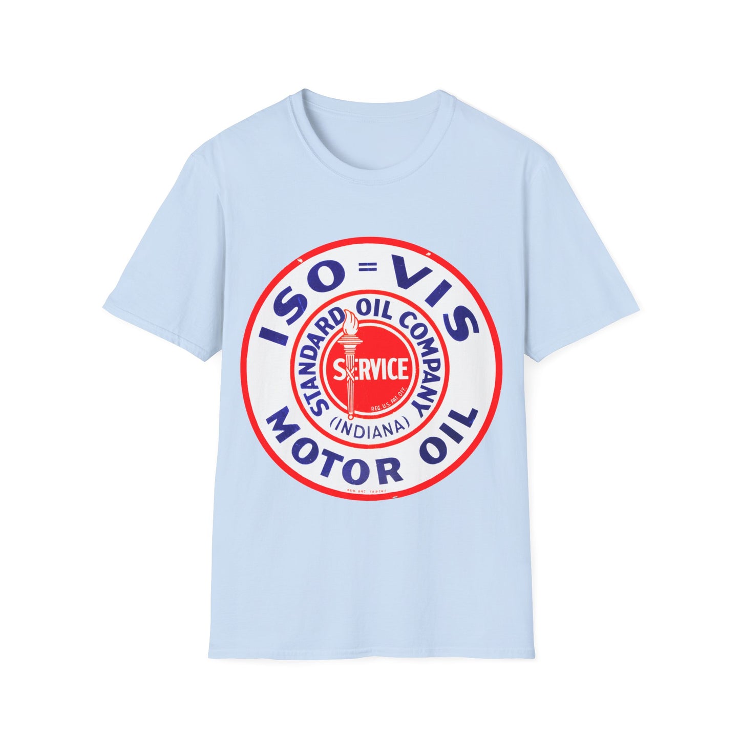 standard oil company motor oil logo tshirt