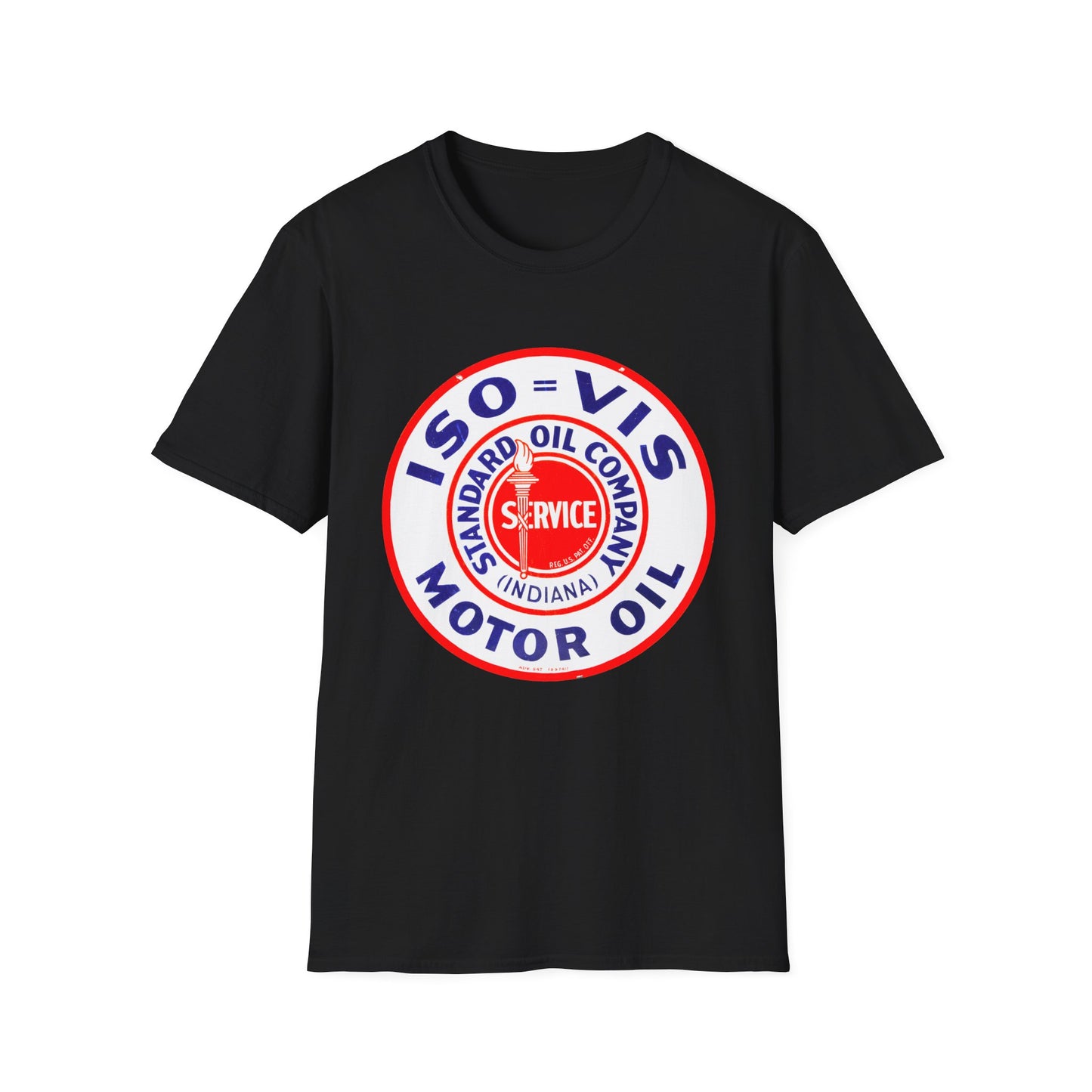 standard oil company motor oil logo tshirt