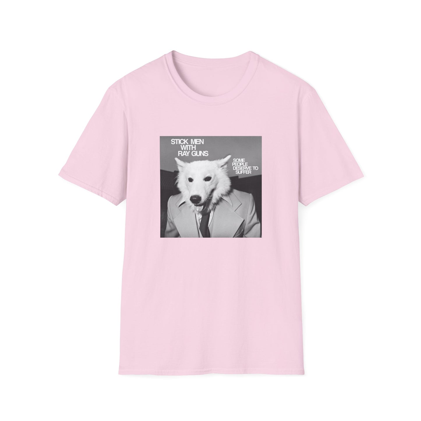 stick men with ray guns some people deserve to suffer 1980s texas punk band tshirt