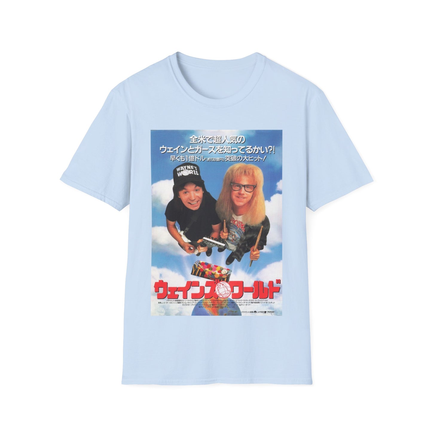 wayne's world japanese movie poster tshirt