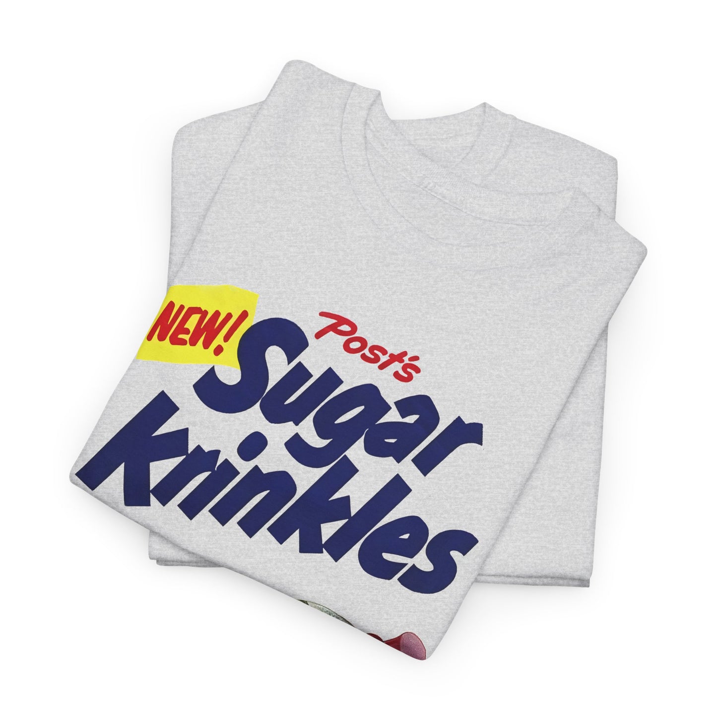 1950s cereal box graphic sugar krinkles tshirt