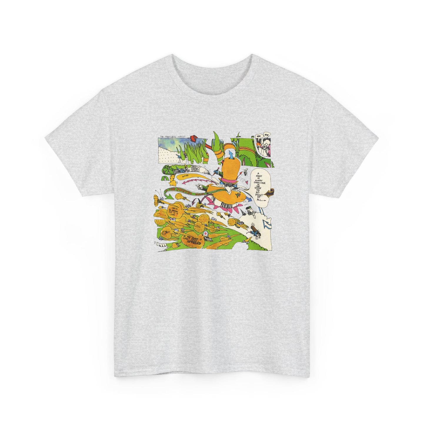 the point! 1970 harry nilsson record comic reproduction tshirt