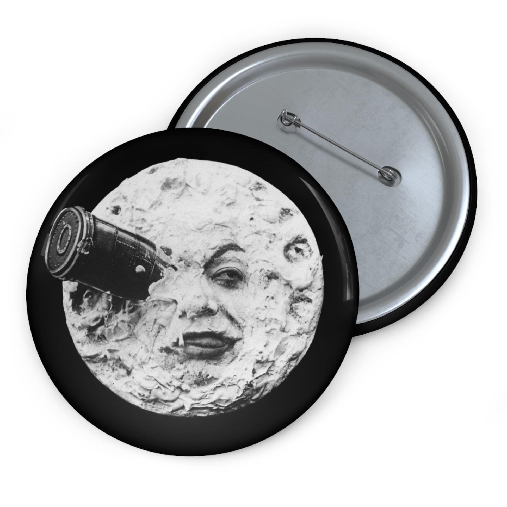 1904 le voyage dans la lune by georges méliès iconic moon image on a custom pin button whatmart