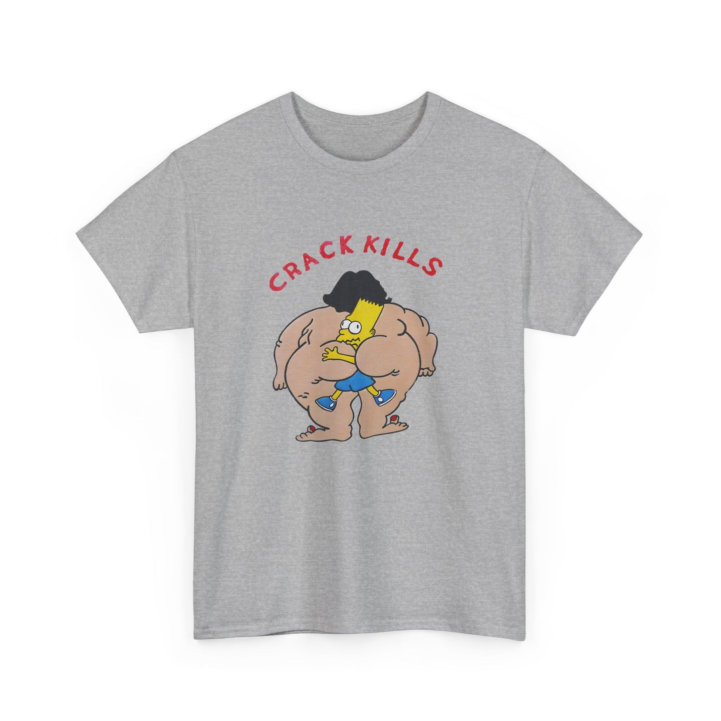 bart simpson crack kills parody vintage reproduction tshirt