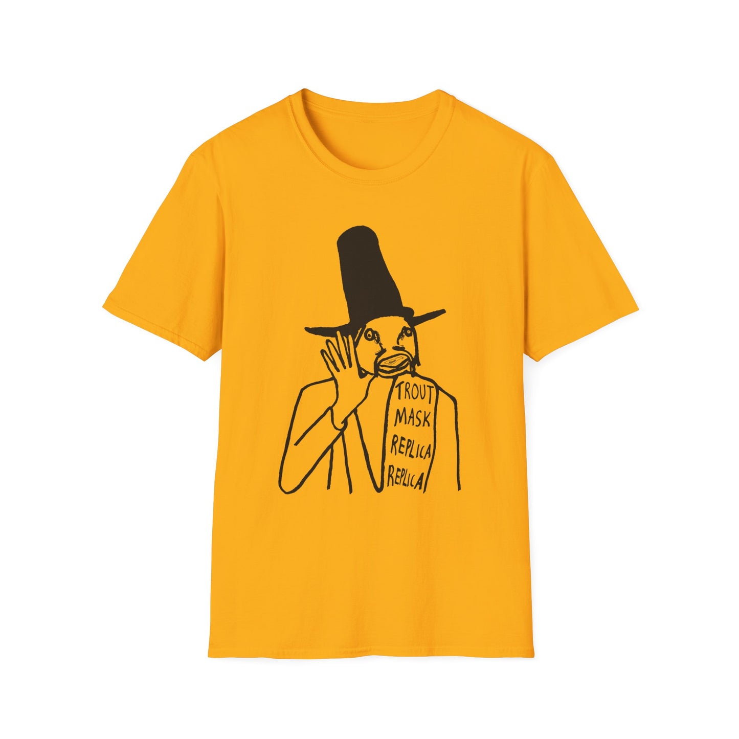 captain beefheart 1969 trout mask replica album replica original drawing tshirt