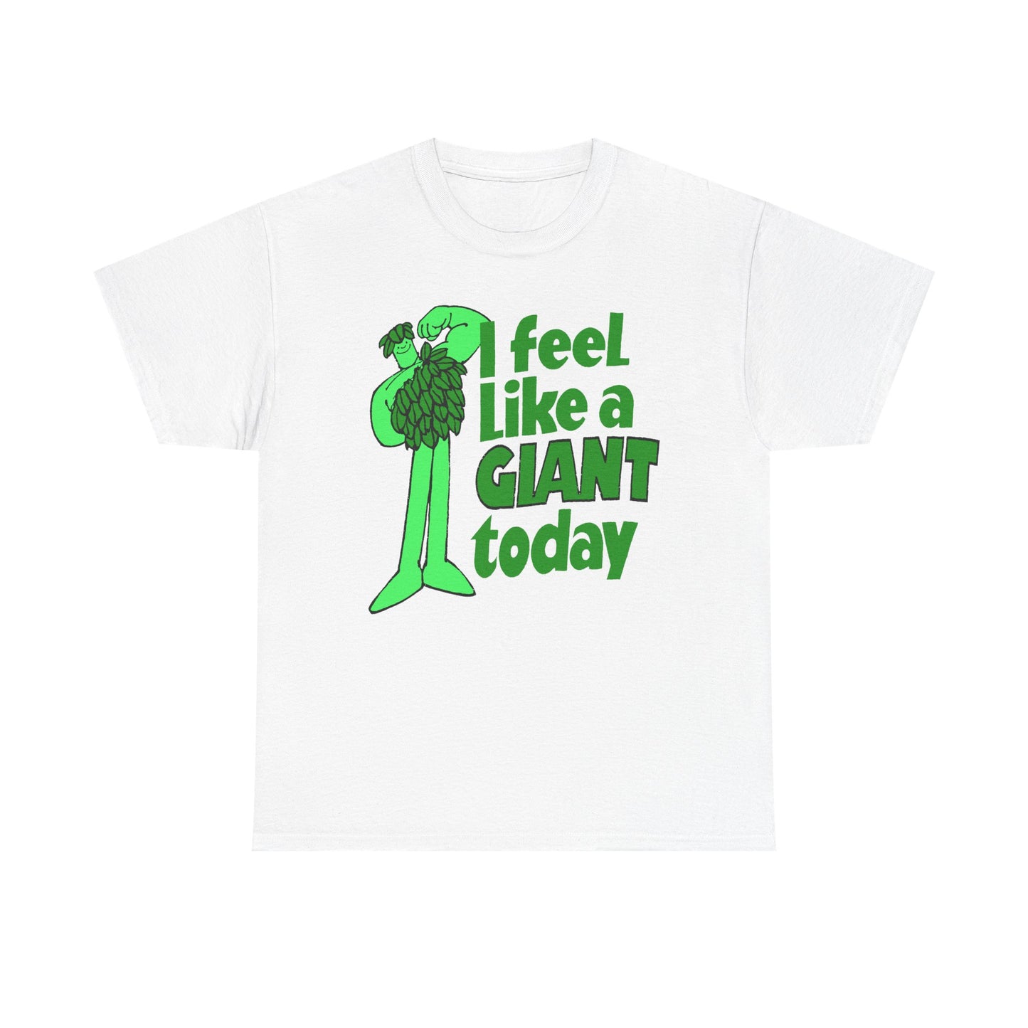 vintage green giant i feel like a giant today tshirt