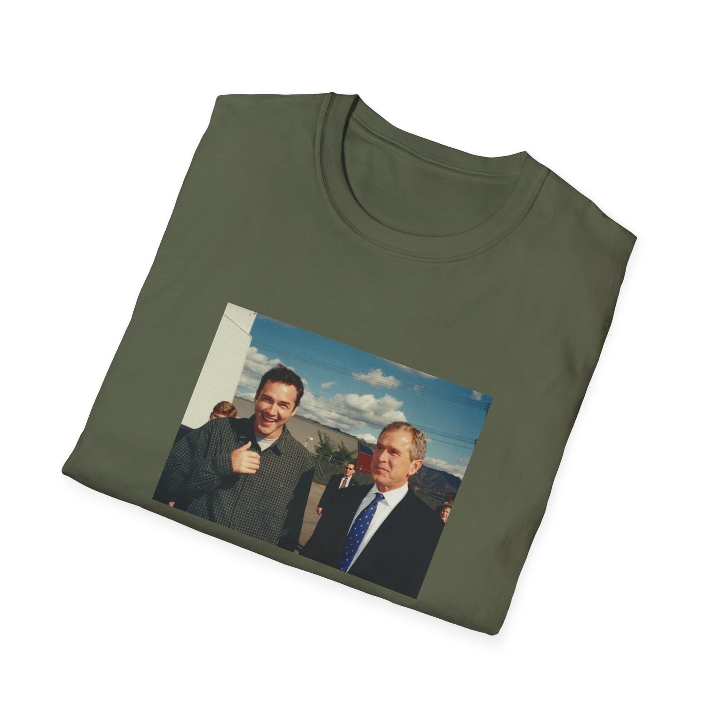 norm macdonald and george bush jr. tshirt