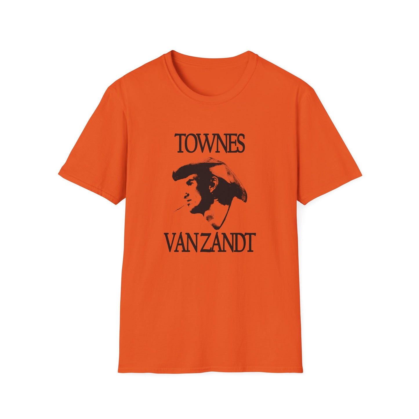 townes van zandt stencil fan art light tshirt