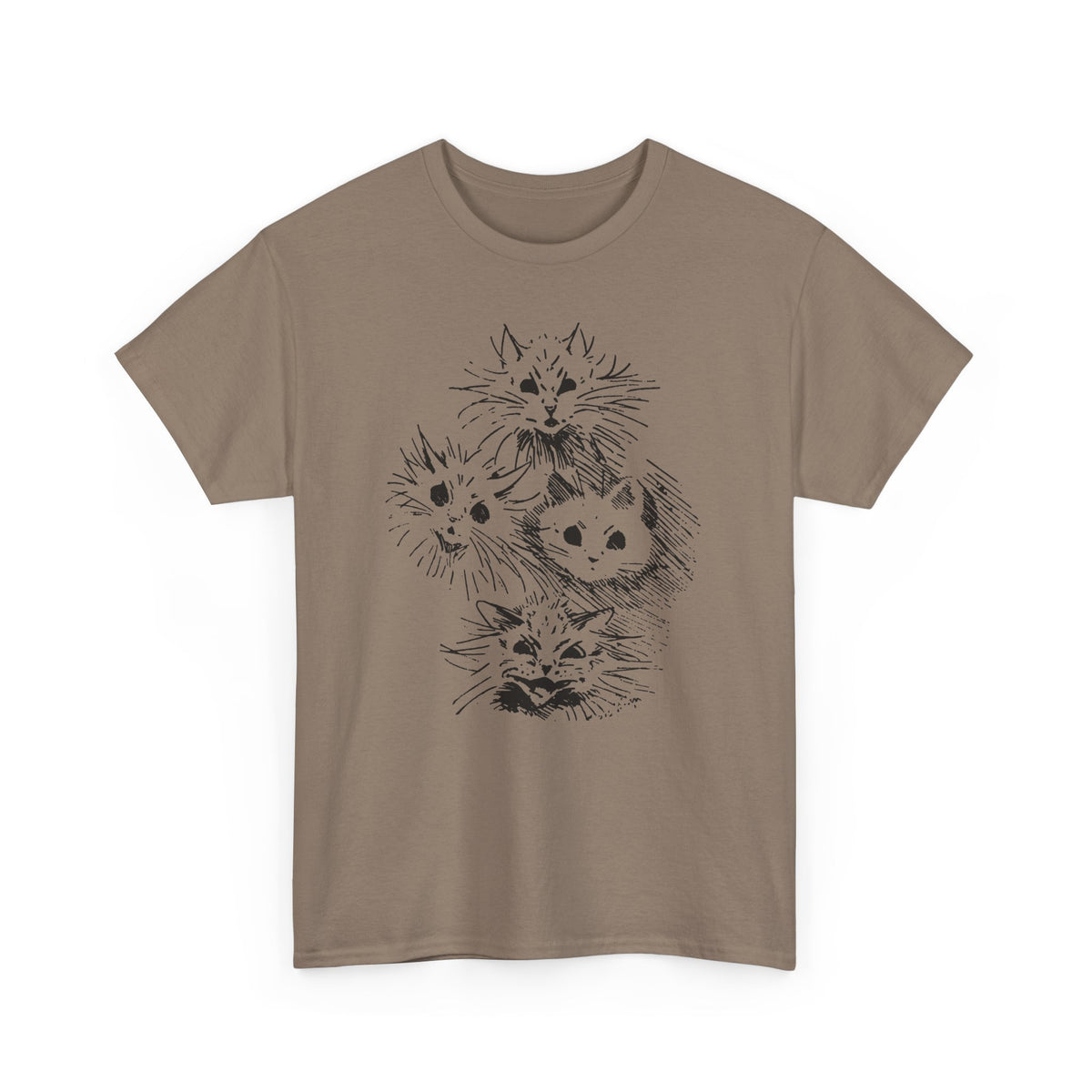 louis wain ghost cats sketch edit tshirt