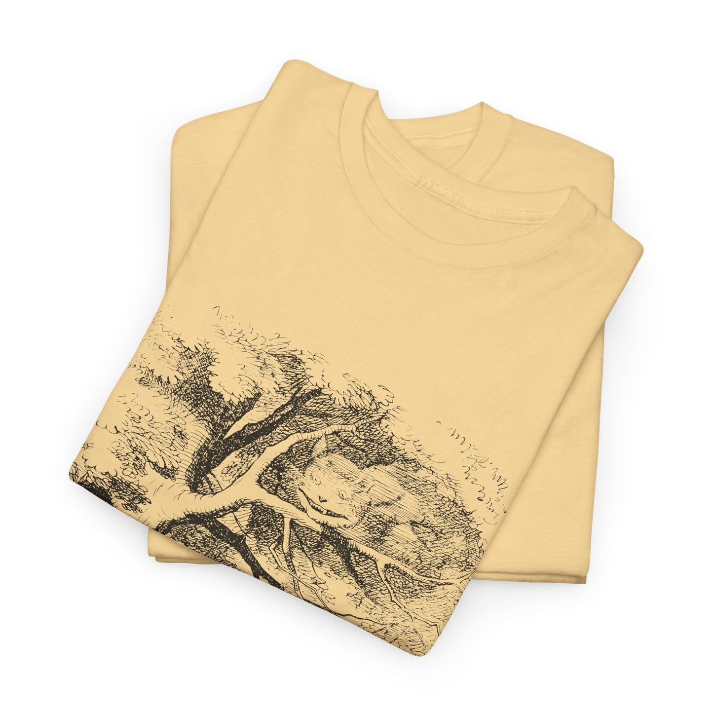 1865 alice's adventures in wonderland illustration by john tennial cheshire cat tshirt