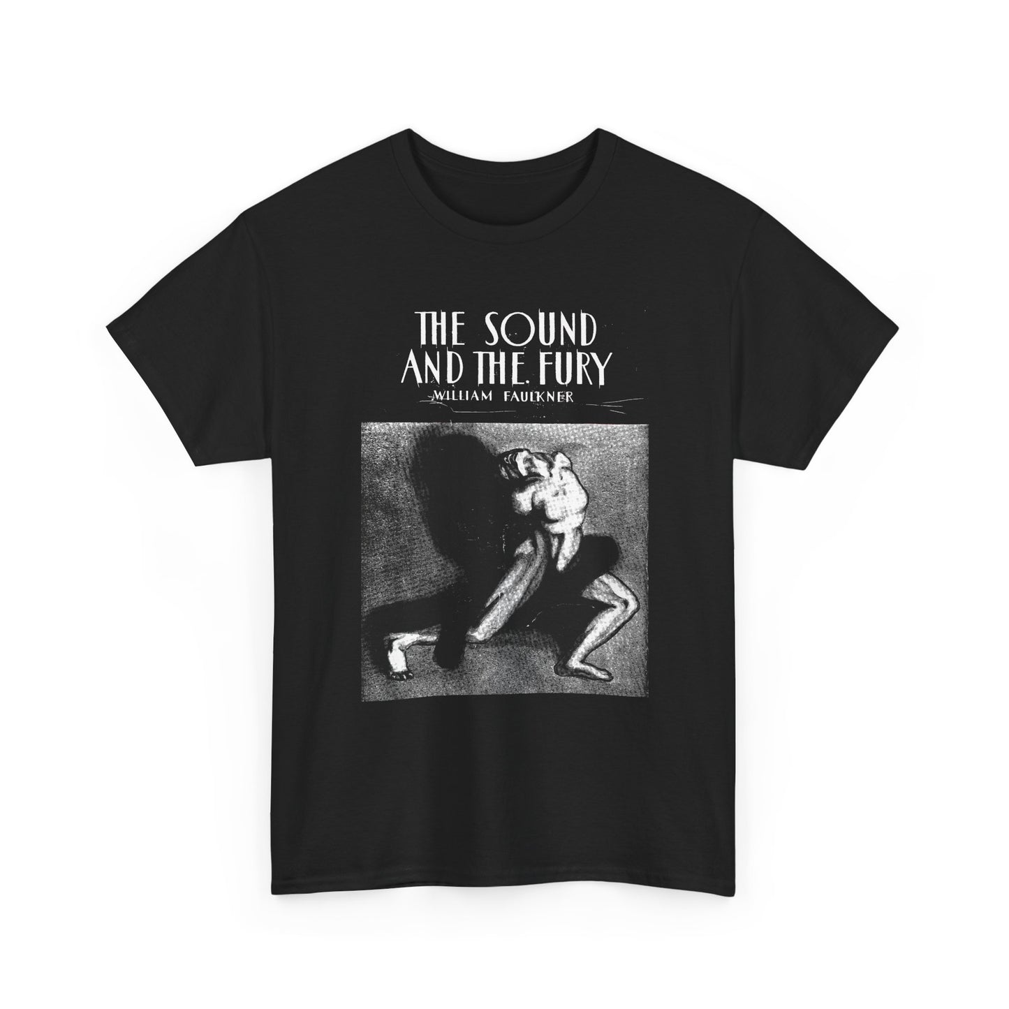 1929 the sound and the fury by william faulkner book cover edit tshirt