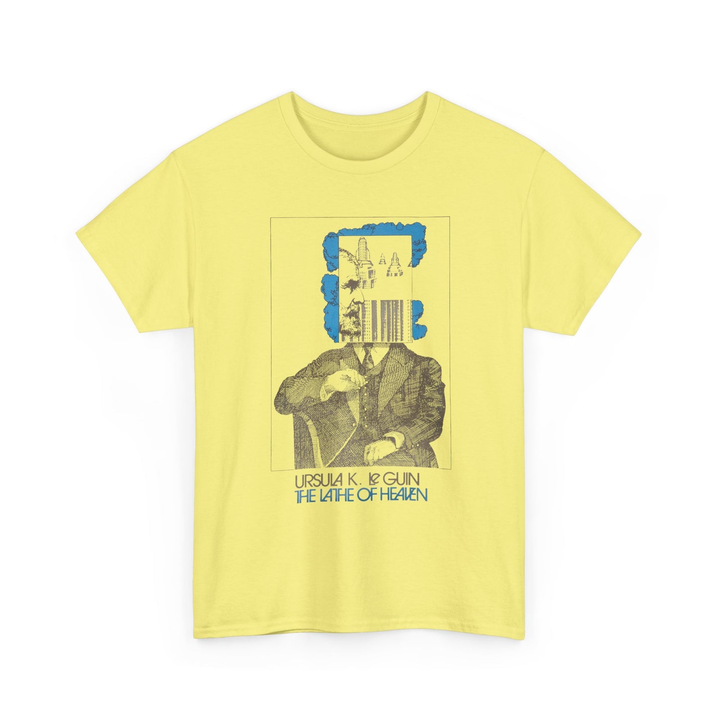 1971 book lathe of heaven by ursula k le guin tshirt book cover tshirt