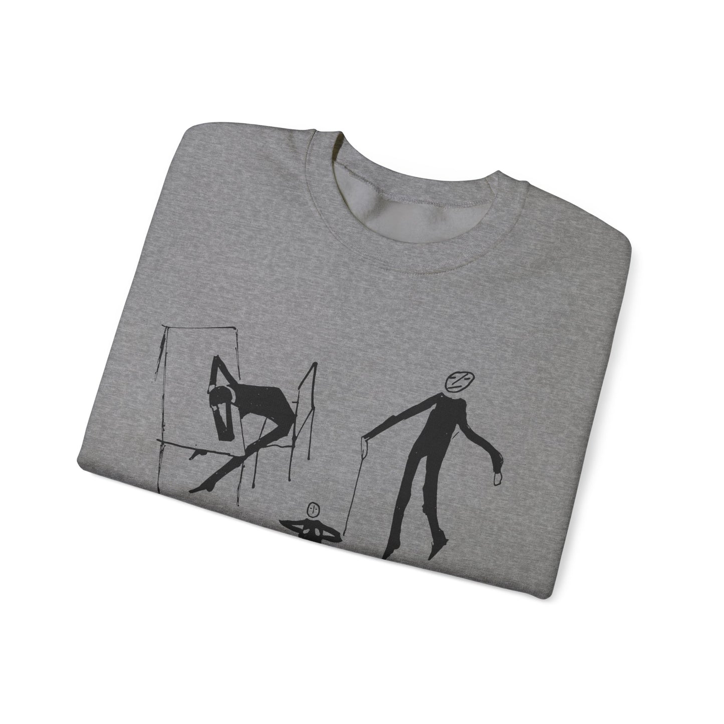 early 1900s sketches (collage of sketches) india ink on paper by franz kafka unisex heavy blend crewneck sweatshirt