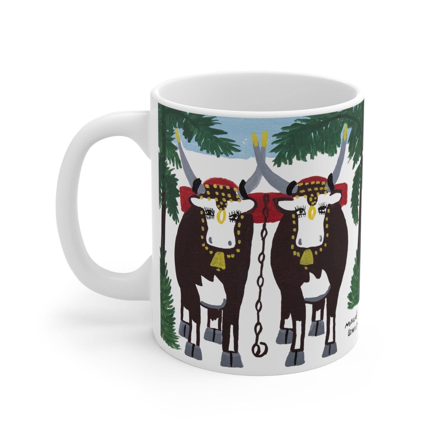 1960s maud lewis painting pair of oxen mug whatmart