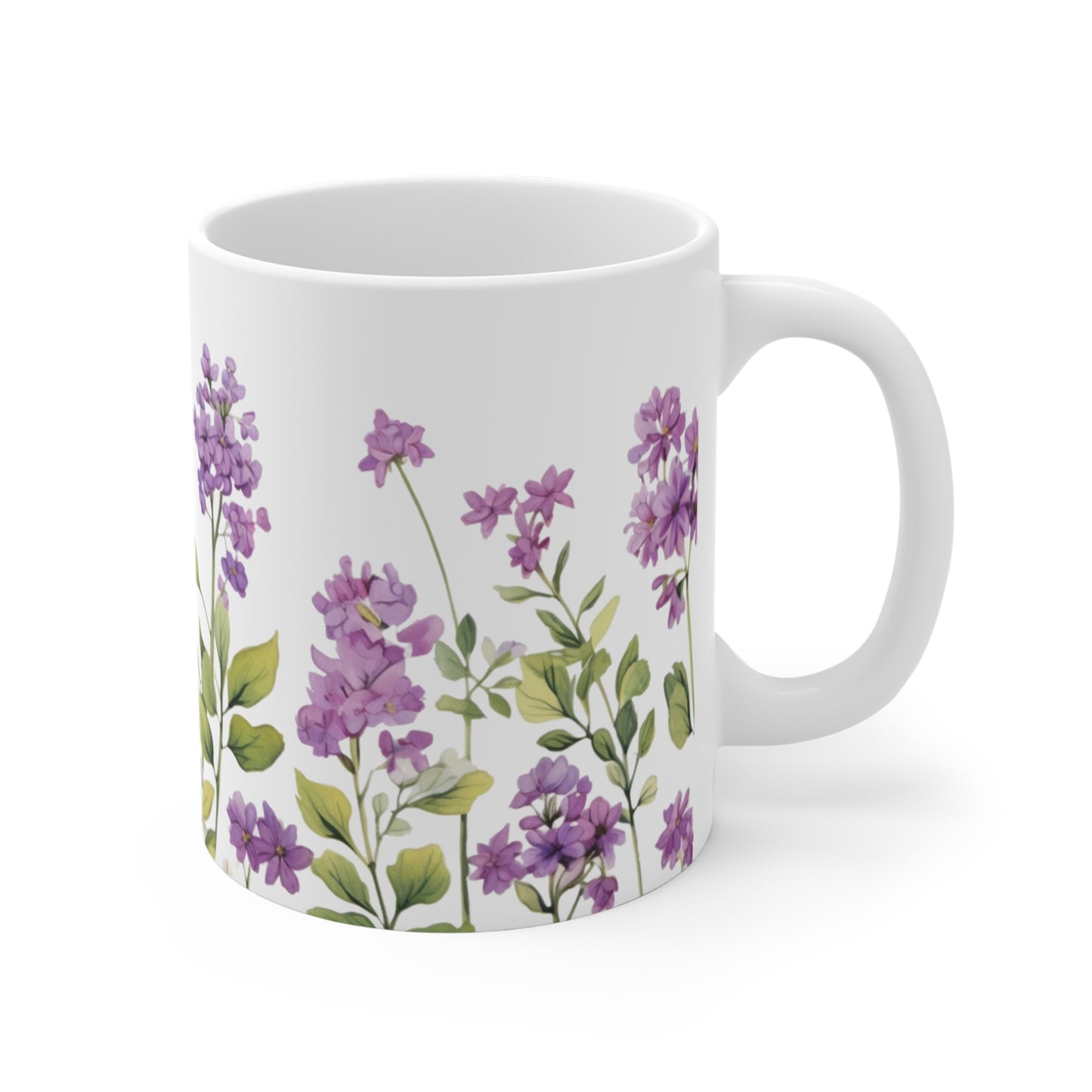 1970's wallpaper pattern style of pretty purple verbena's coffee mug whatmart