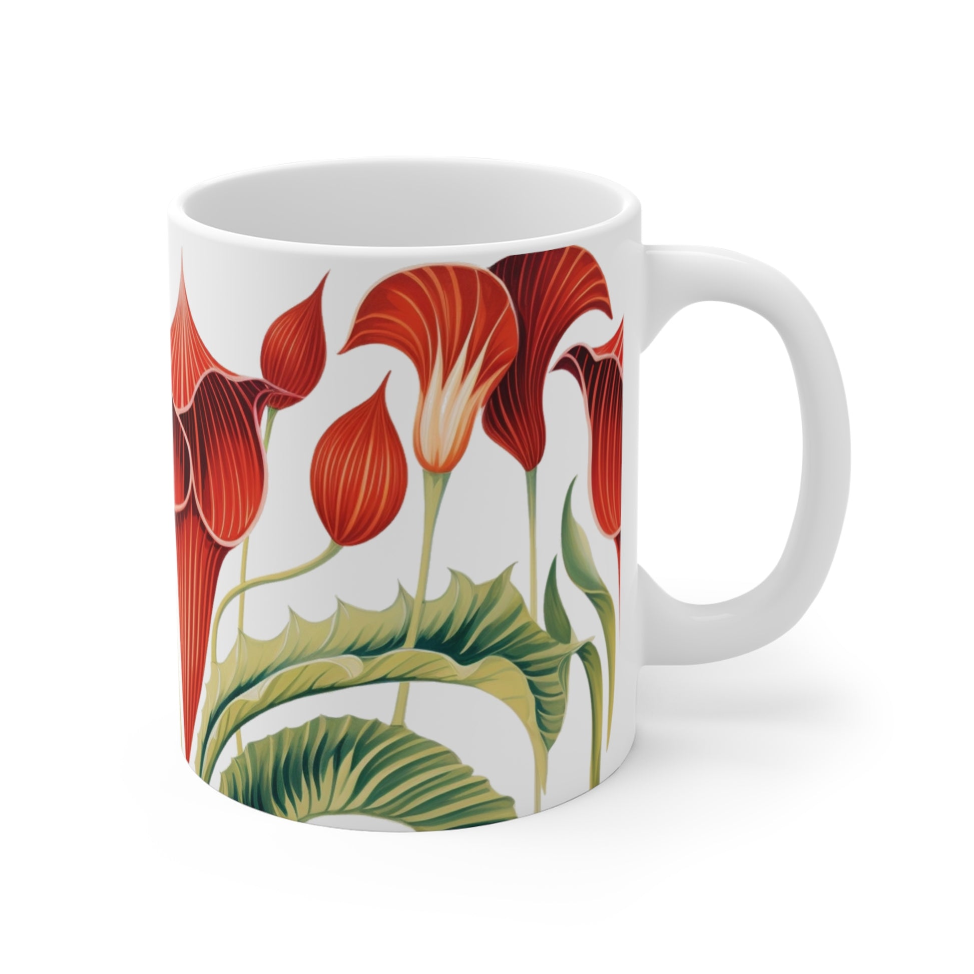 1970's wallpaper pattern style pretty corpse flowers coffee mug whatmart