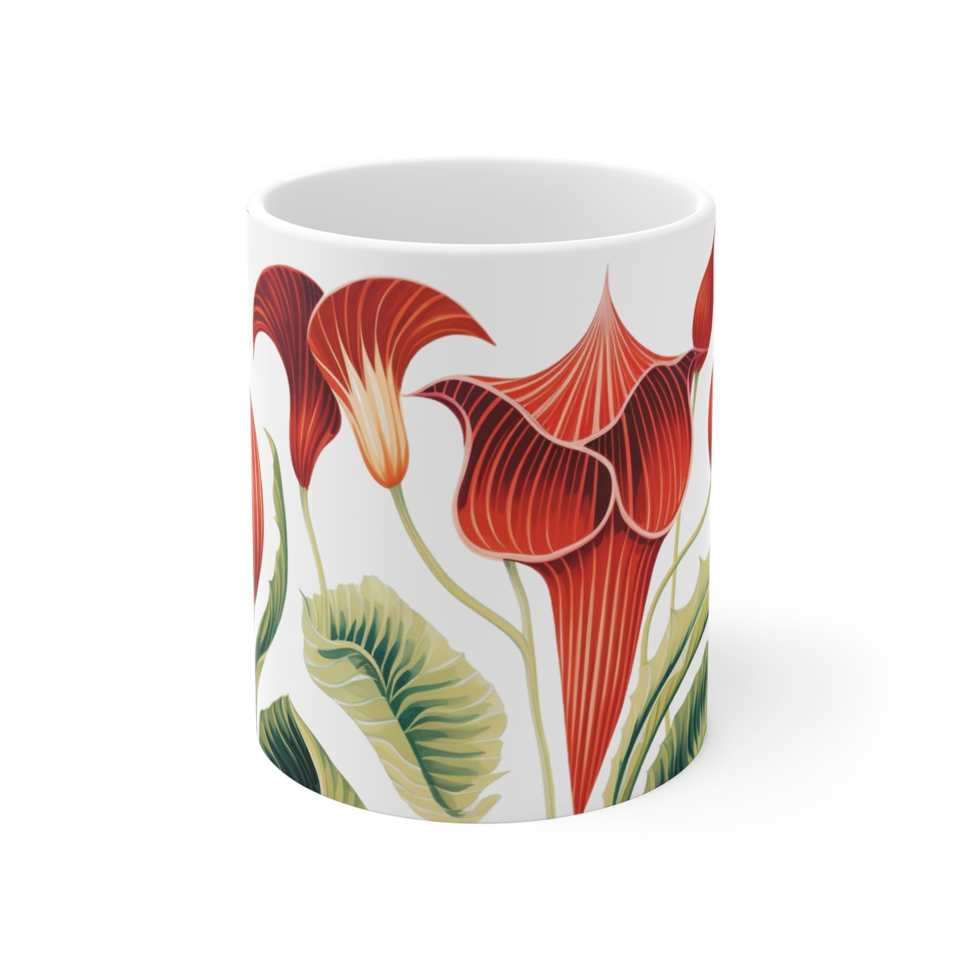 1970's wallpaper pattern style pretty corpse flowers coffee mug whatmart