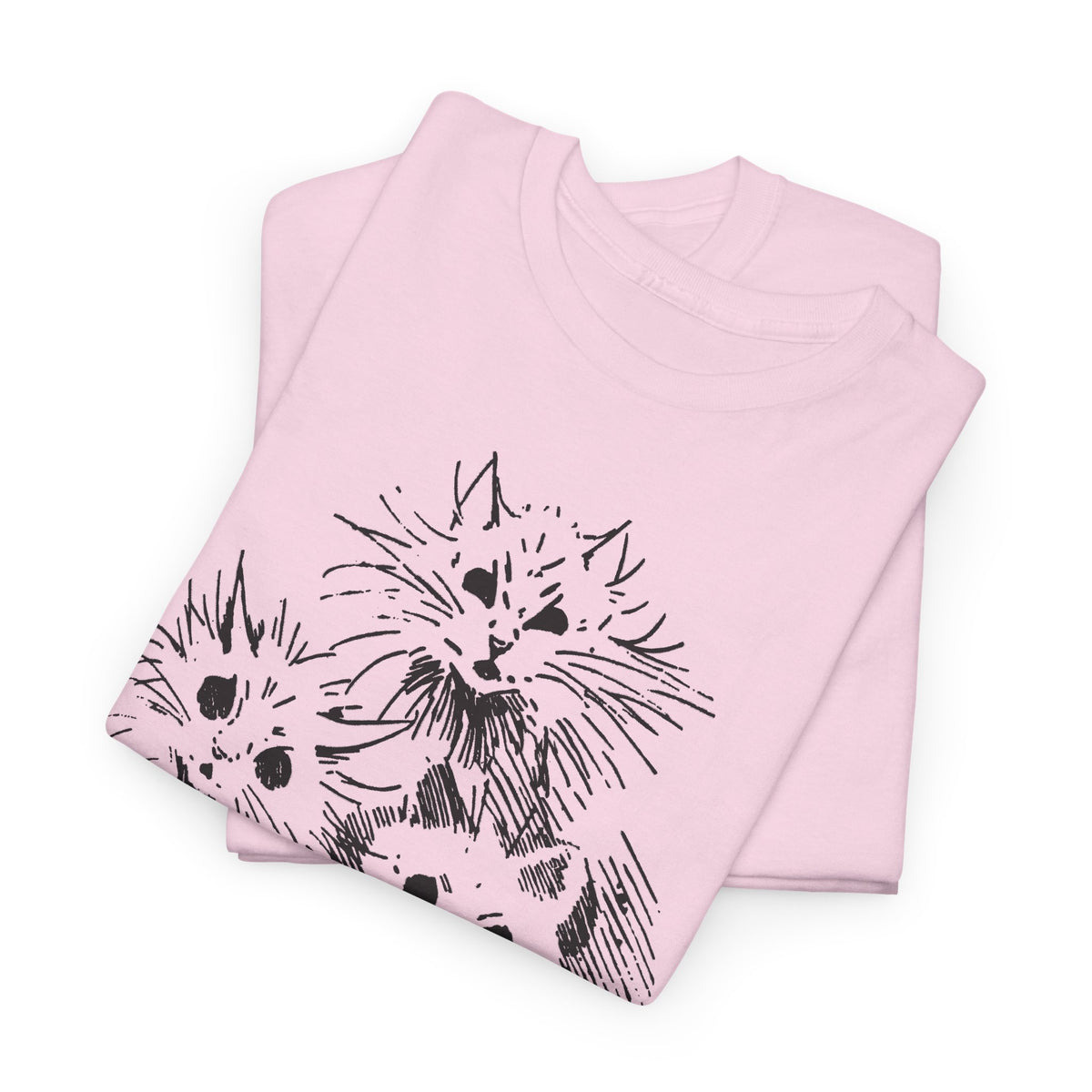 louis wain ghost cats sketch edit tshirt