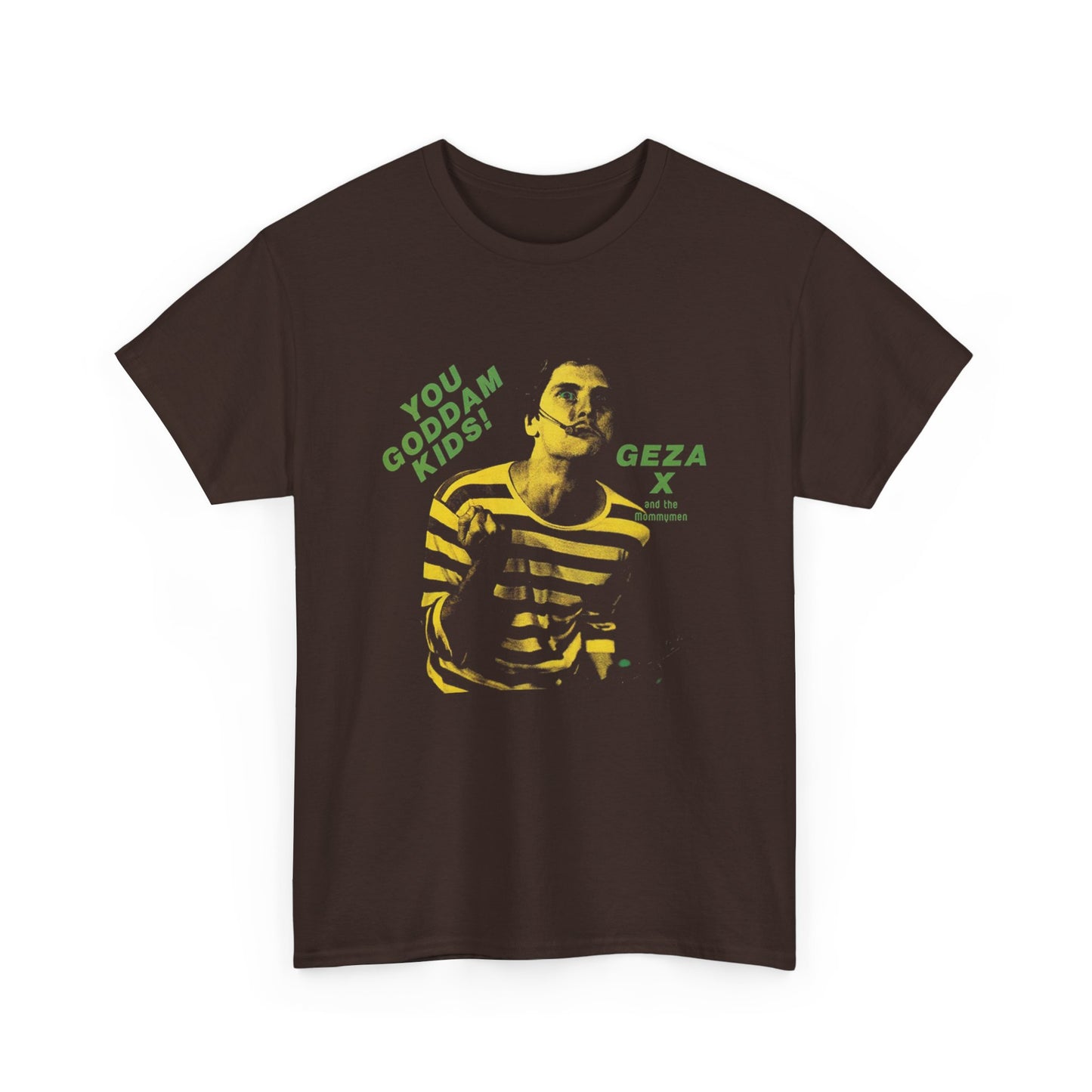 geza x and the mommymen 1981 album you goddam kids! cover tshirt