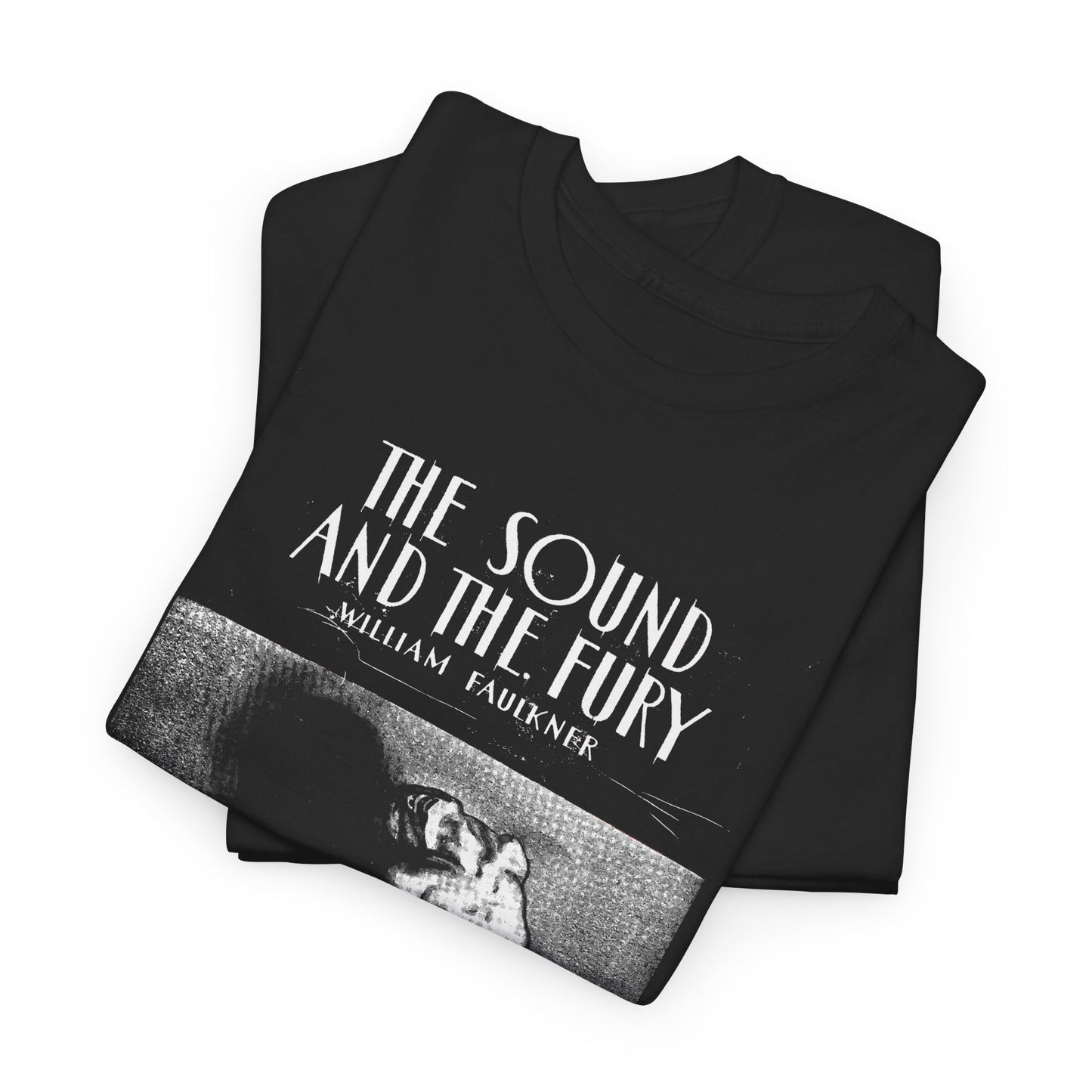 1929 the sound and the fury by william faulkner book cover edit tshirt