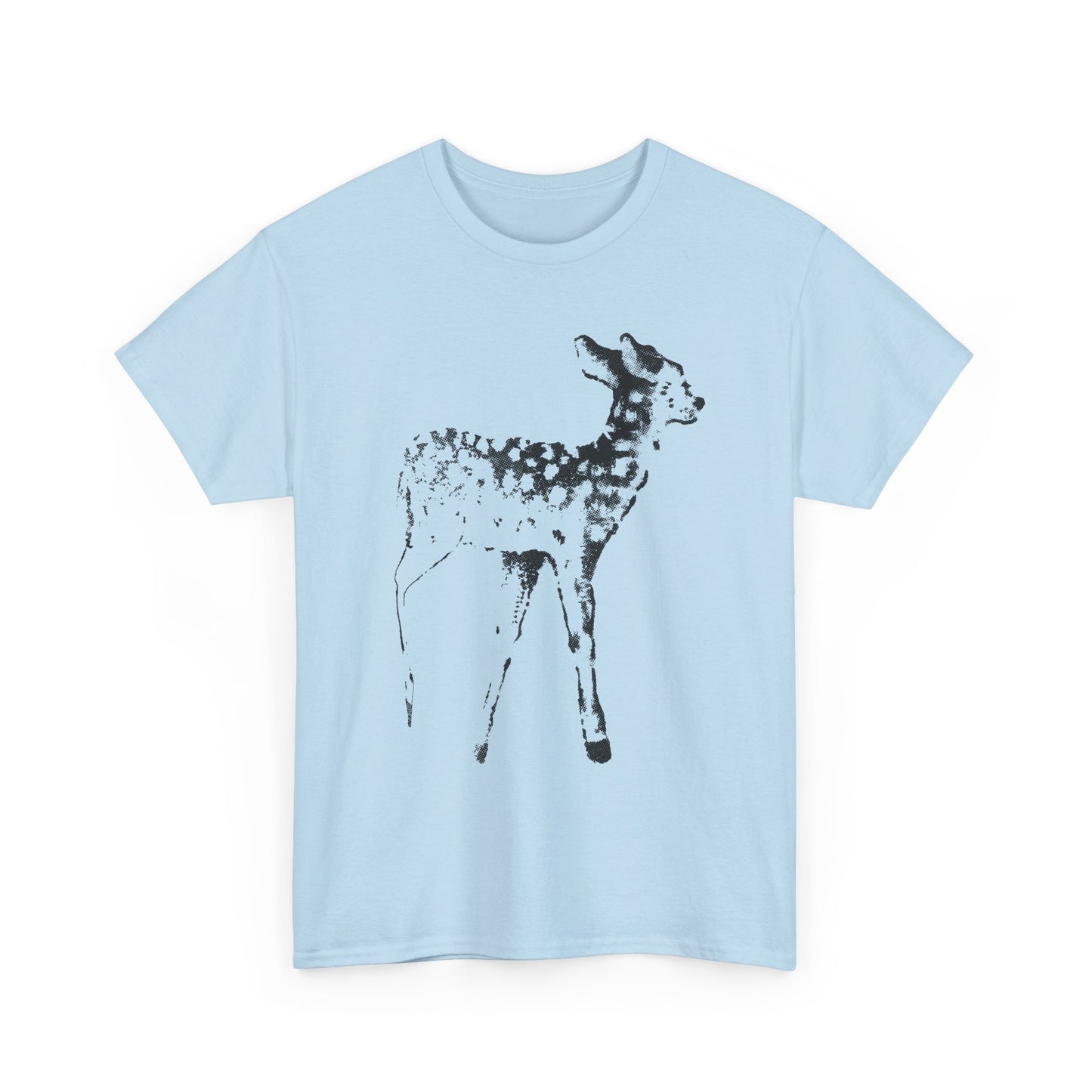 vintage tattoo flash art fawn reproduction tshirt