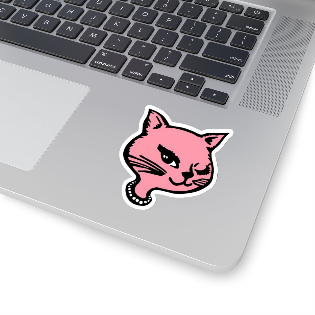 1990s winking cat matte version (no sparkles) kiss-cut sticker whatmart