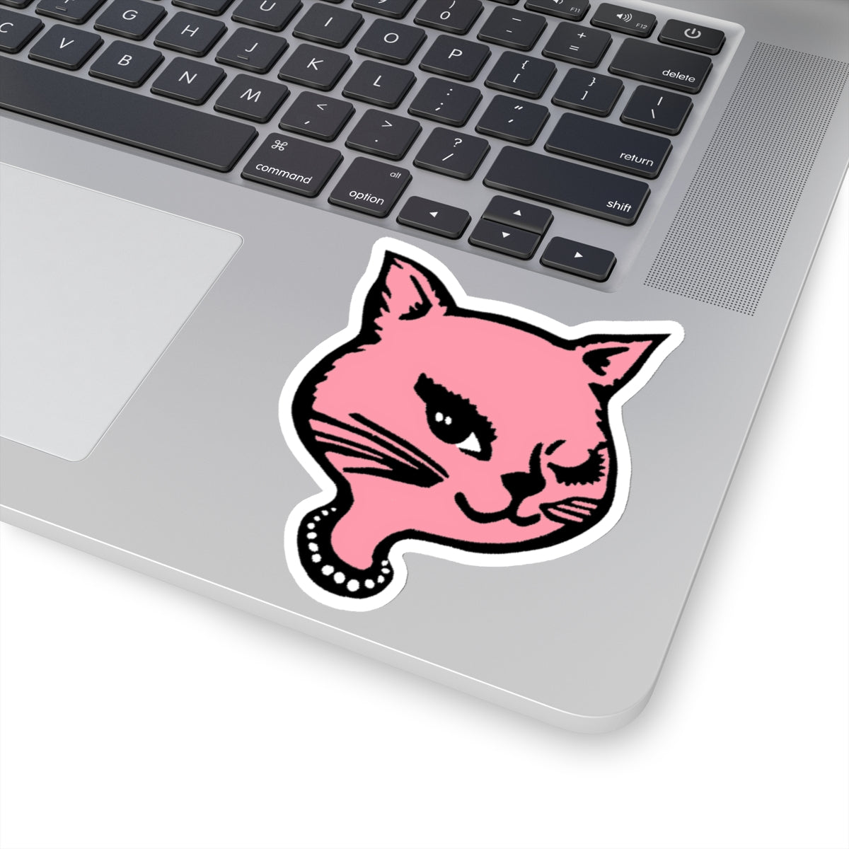 1990s winking cat matte version (no sparkles) kiss-cut sticker whatmart