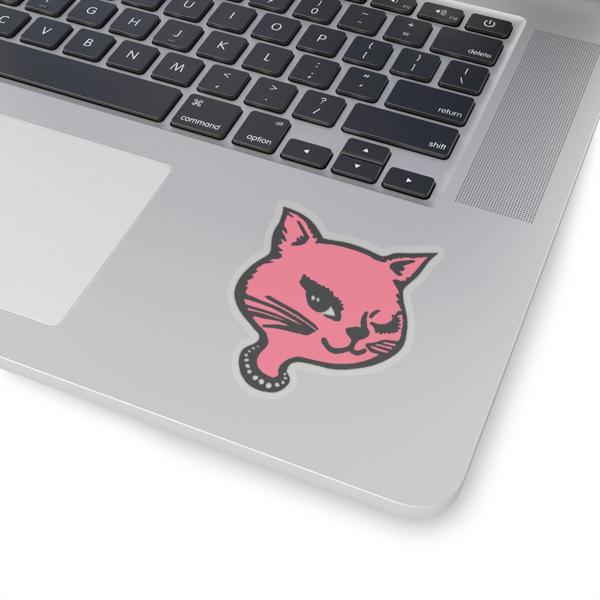 1990s winking cat matte version (no sparkles) kiss-cut sticker whatmart