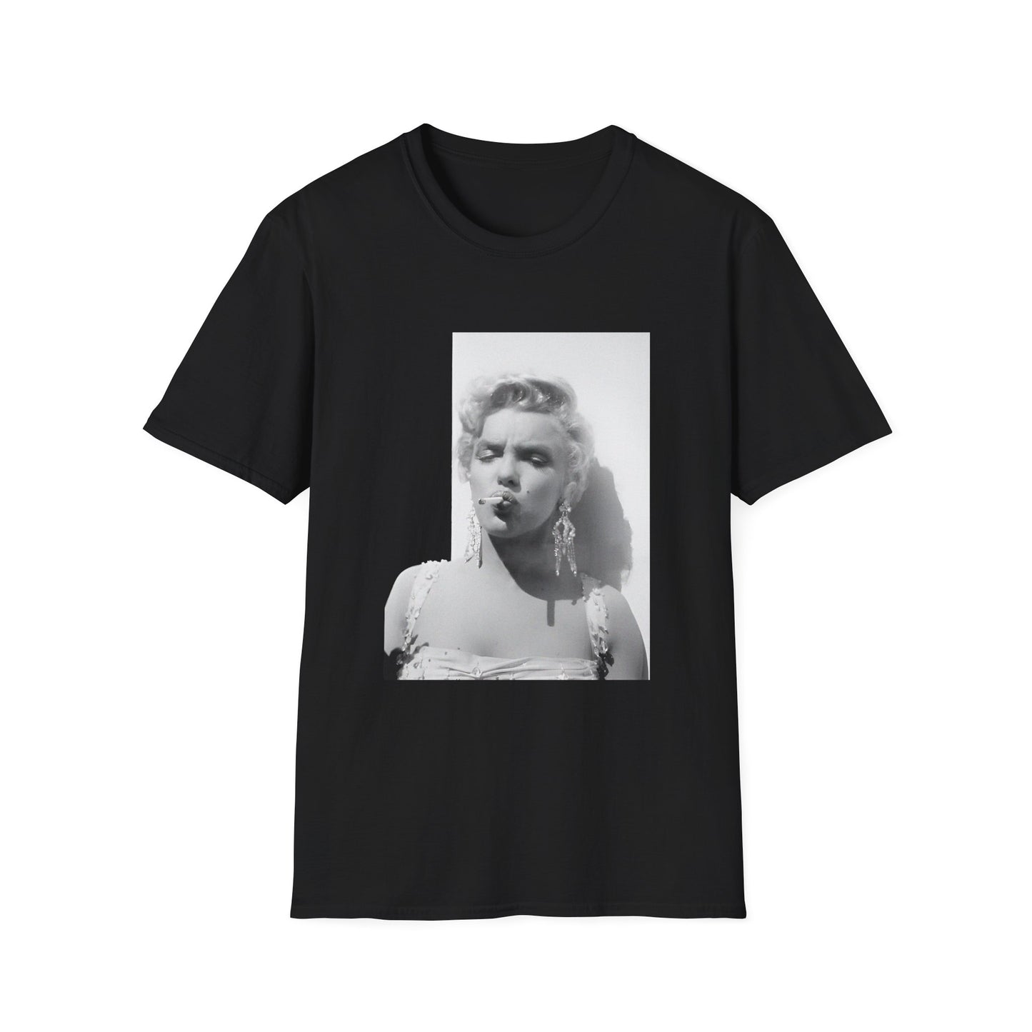 marilyn monroe smoking a cigarette tshirt