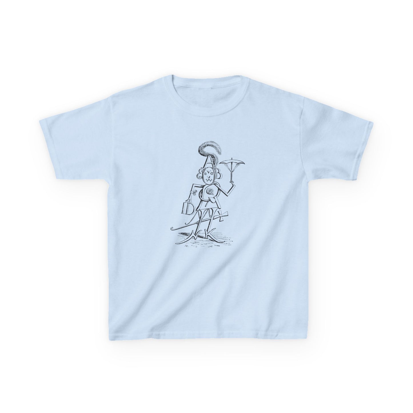 mr alphabet containing all 26 letters 1902 illustration by hugh rowley YOUTH SIZE short sleeve tee