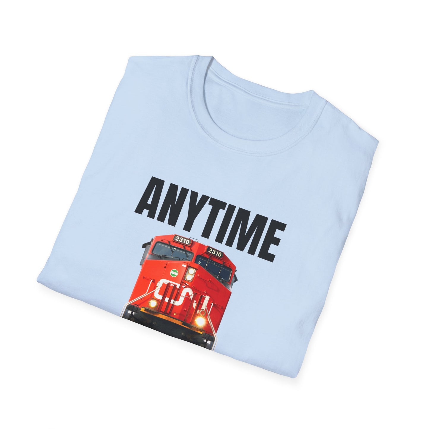 cn rail anytime is train time tshirt