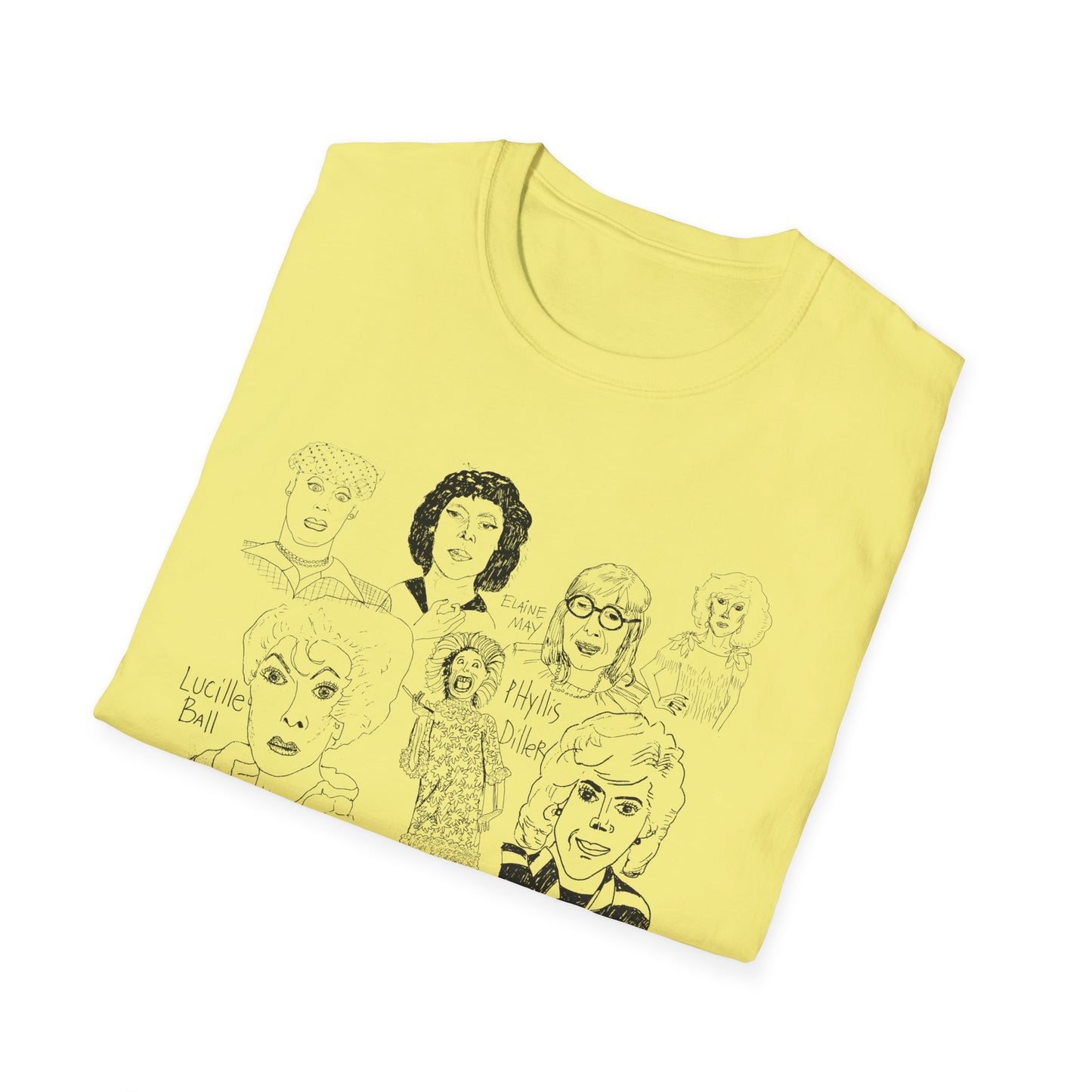 original drawing women of comedy collage tshirt