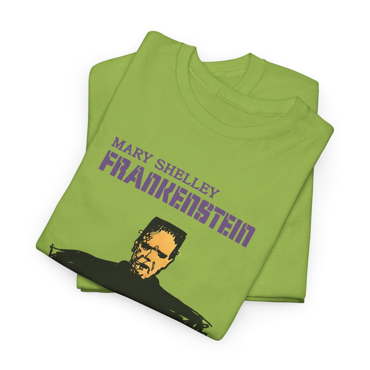 1970s italian book cover for mary shelley's 1818 gothic novel frankstein tshirt